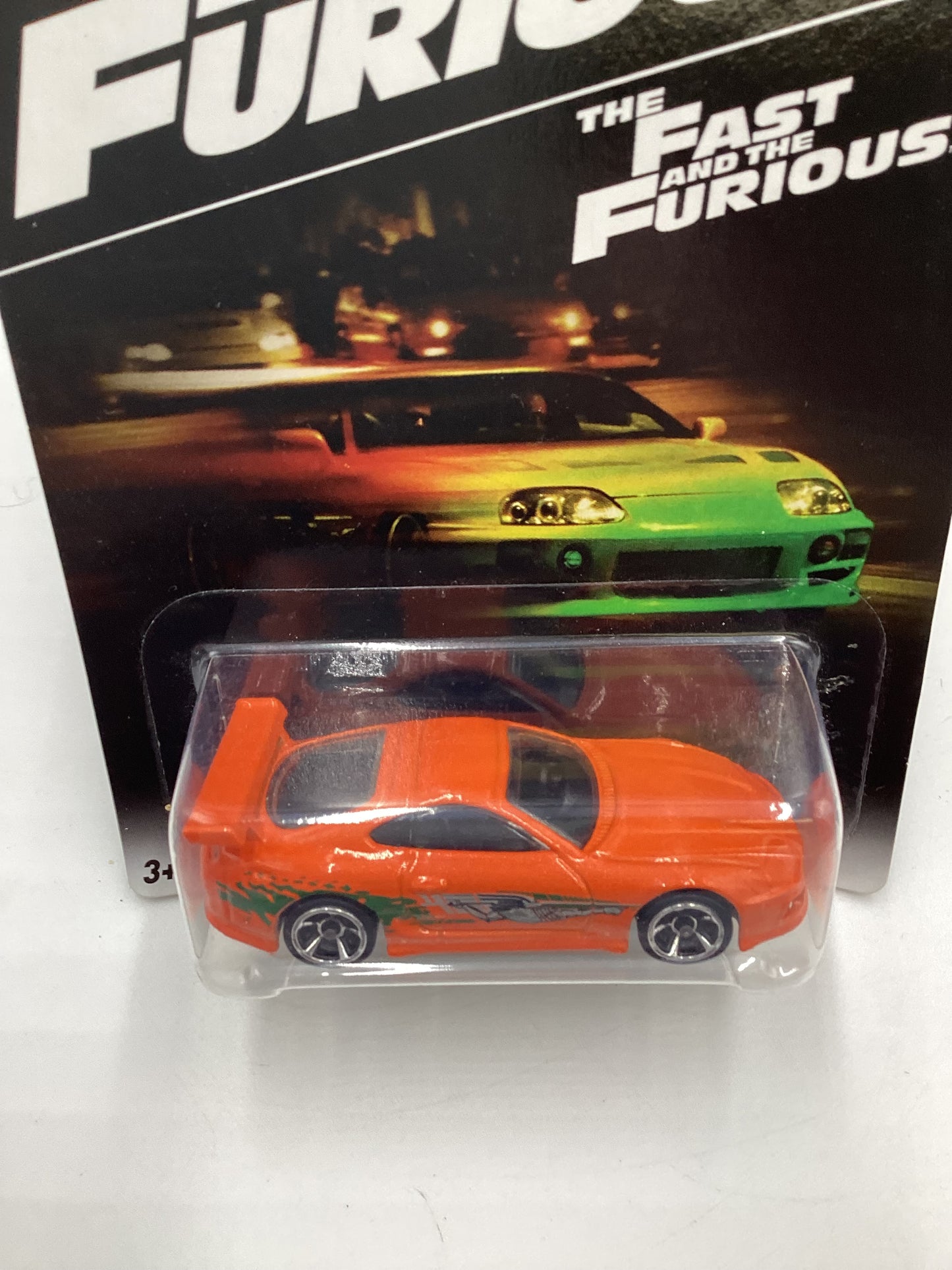 Hot Wheels 2016 Fast and furious #1 94 Toyota Supra Orange w/protector