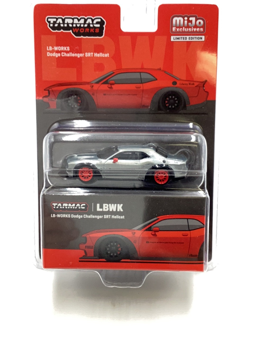 Tarmac Mijo Exclusives RAW CHASE VHTF FB WORKS Dodge Challenger SRT Hellcat