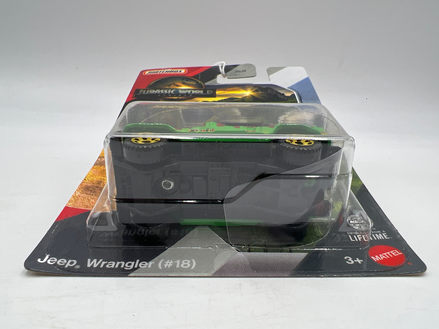 Matchbox Jurassic World Rebirth Jeep Wrangler #18 Green 159i