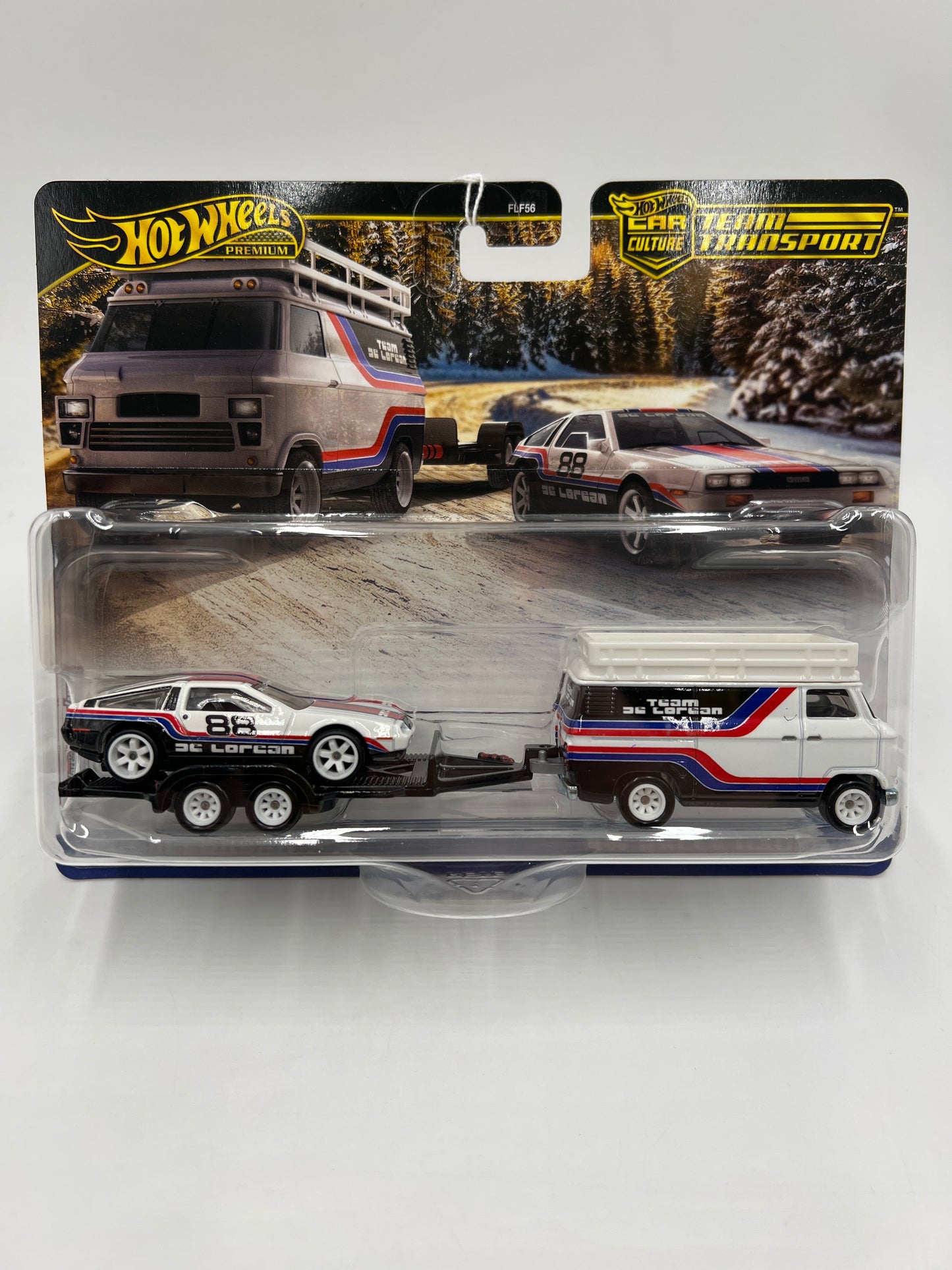 Hot Wheels Team Transport #78 DMC Delorean & HW Rally Hauler 281D
