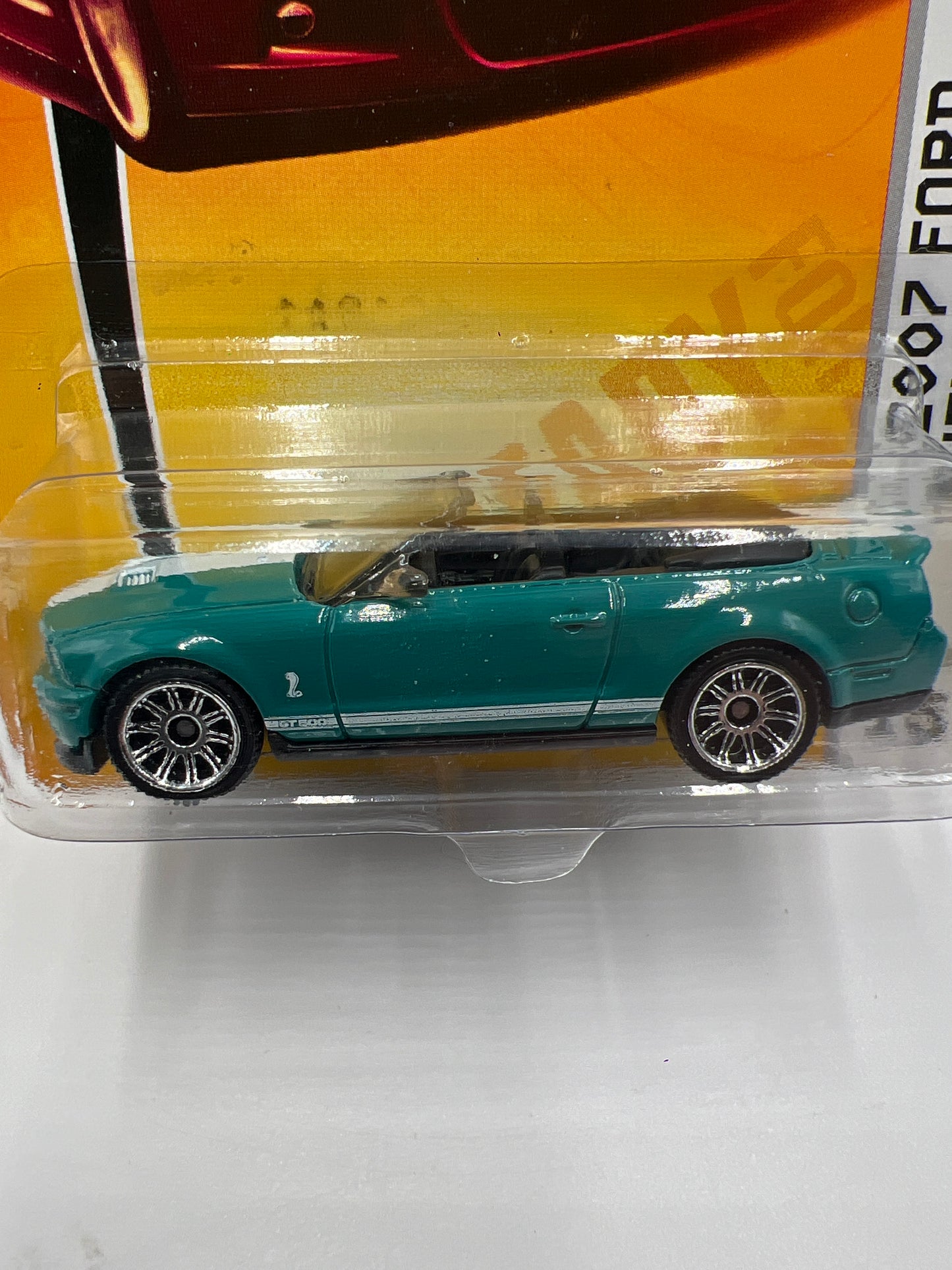 Matchbox #15 Sports Cars 2007 Ford Shelby GT500 Teal Card Not Perfect 208C