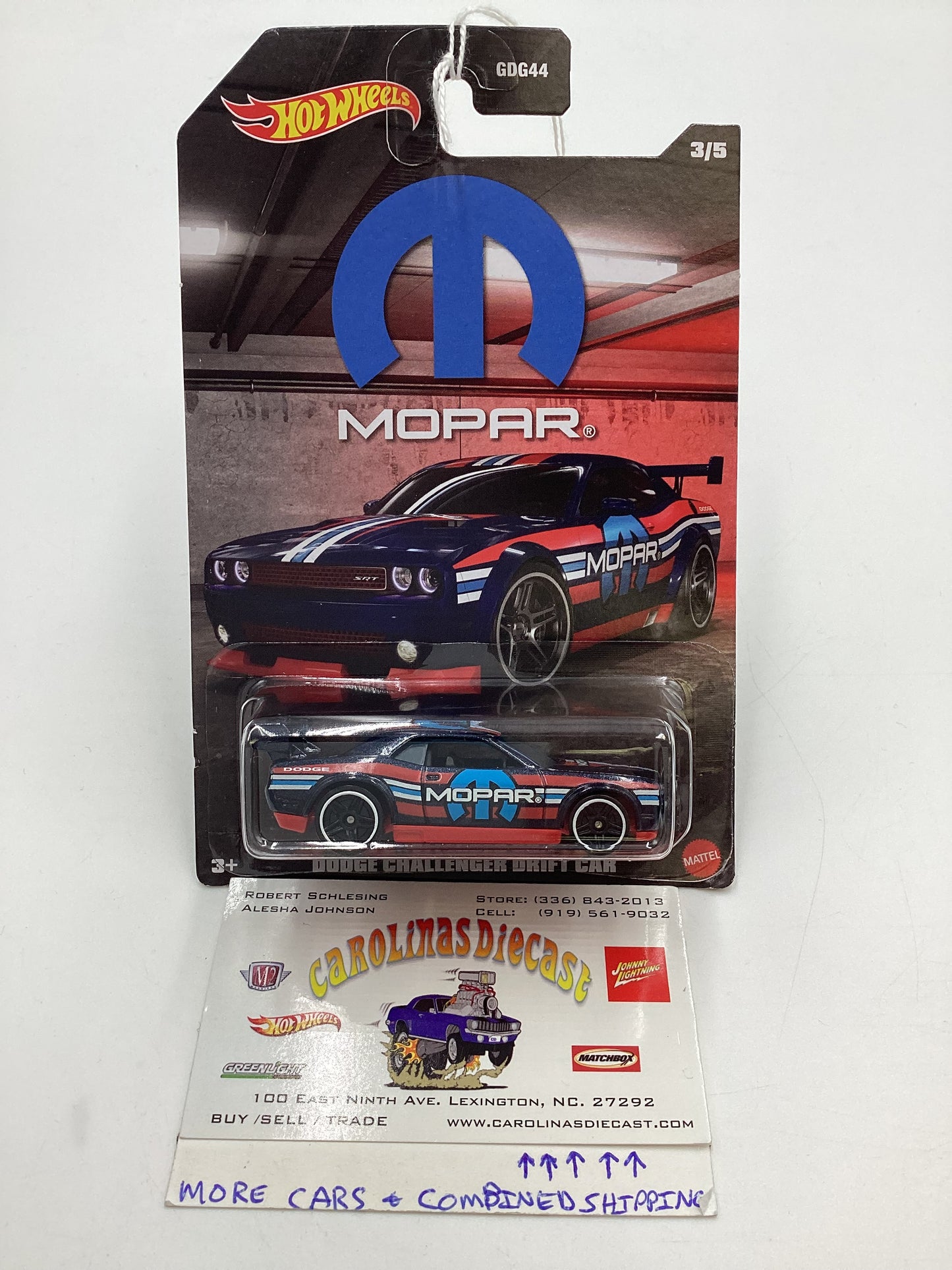 Hot wheels Exclusive Mopar Series #3 Dodge Charger Drift Car