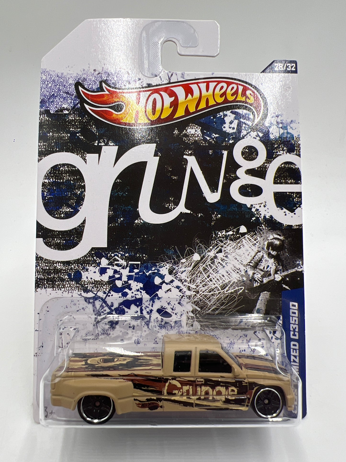 Hot Wheels Jukebox Grunge #28 Customized C3500 Tan W/Protector