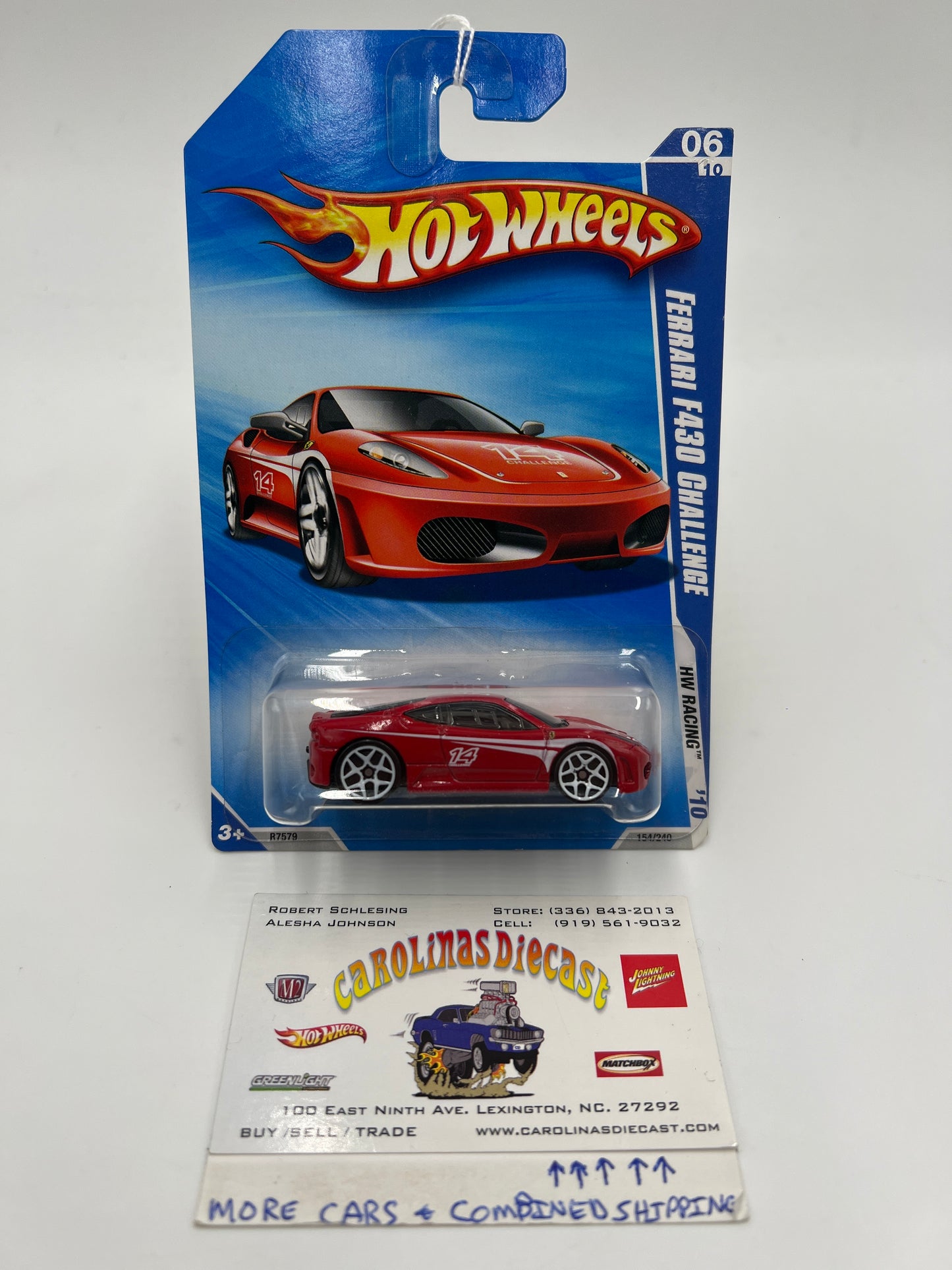 2010 Hot Wheels #154 Ferrari F430 Challenge Red SR