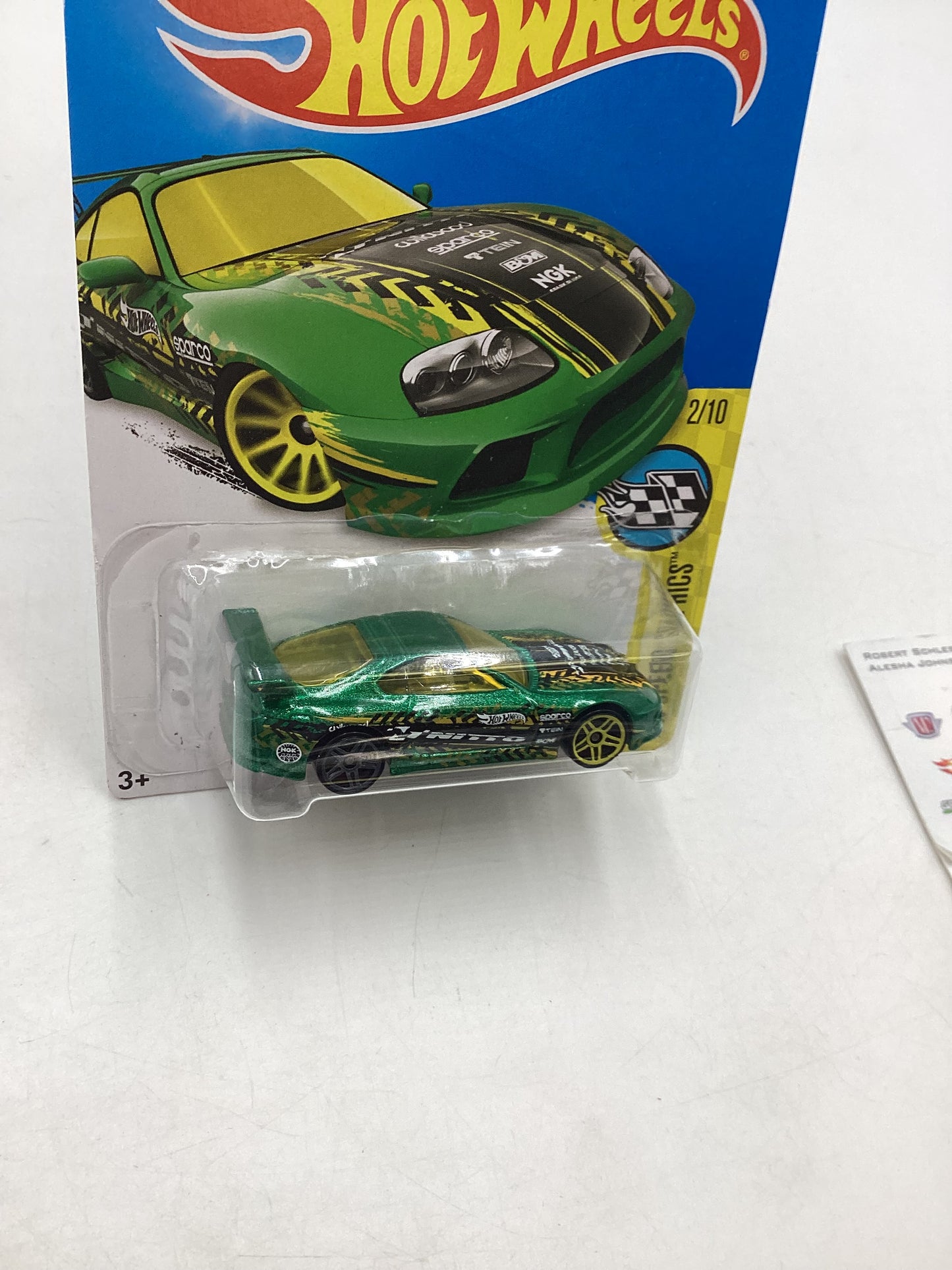 2016 Hot Wheels #177 Toyota Supra (Bent Card) 95B