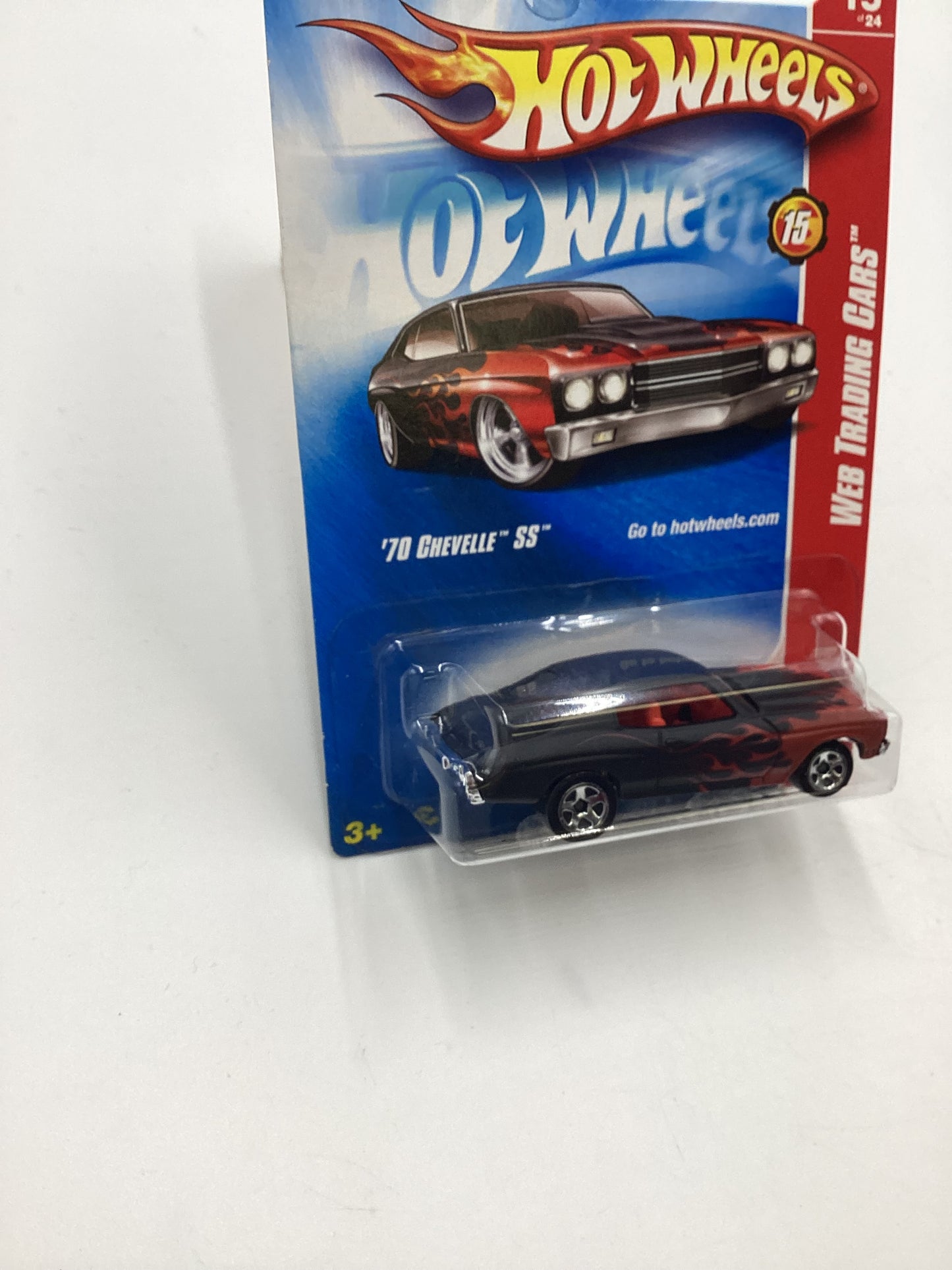 2008 Hot Wheels Web Trading Cars #91 70 Chevelle SS Black 15D