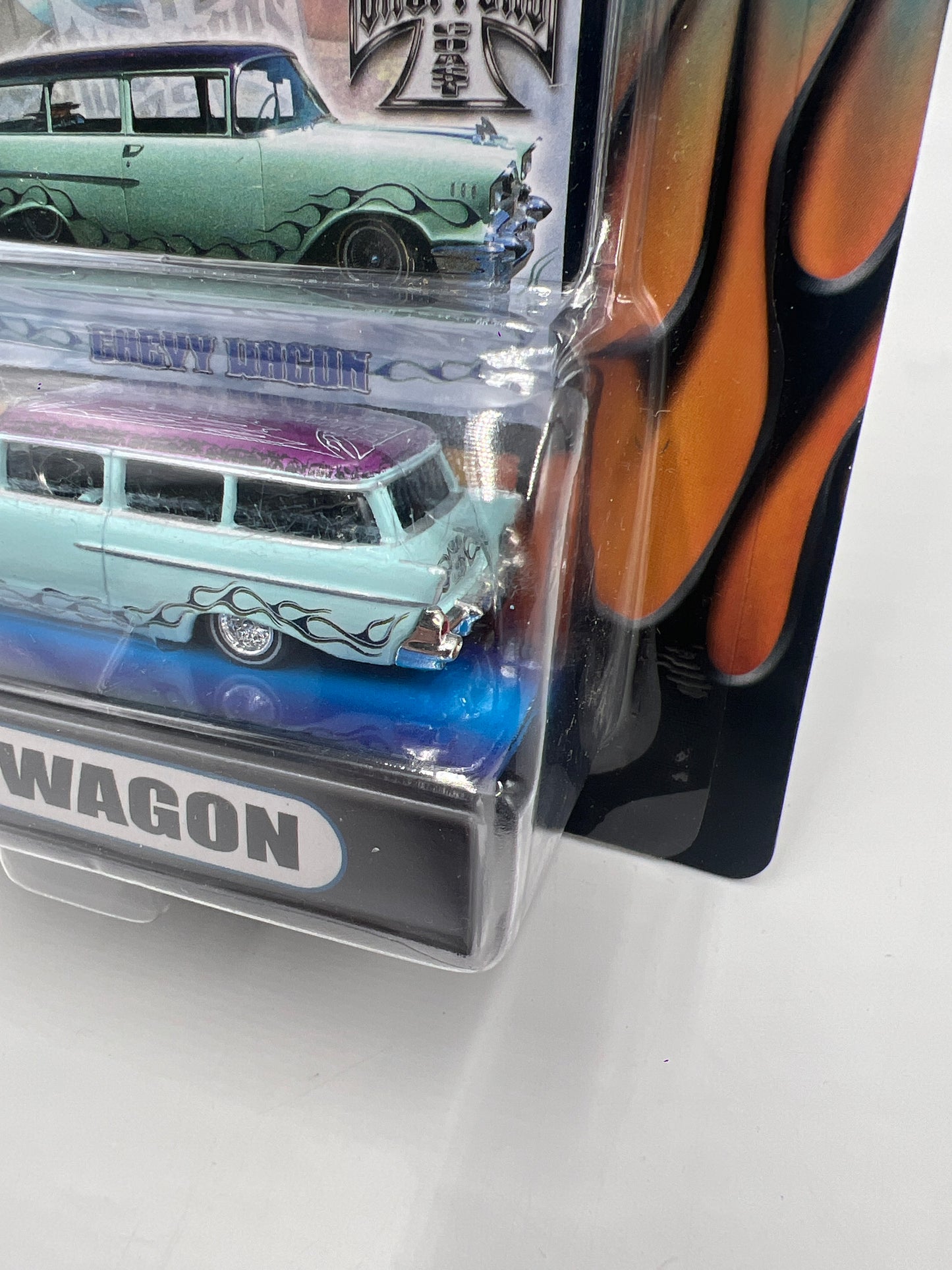 Muscle Machines West Coast Choppers Jesse James Chevy Wagon Light Blue 215A