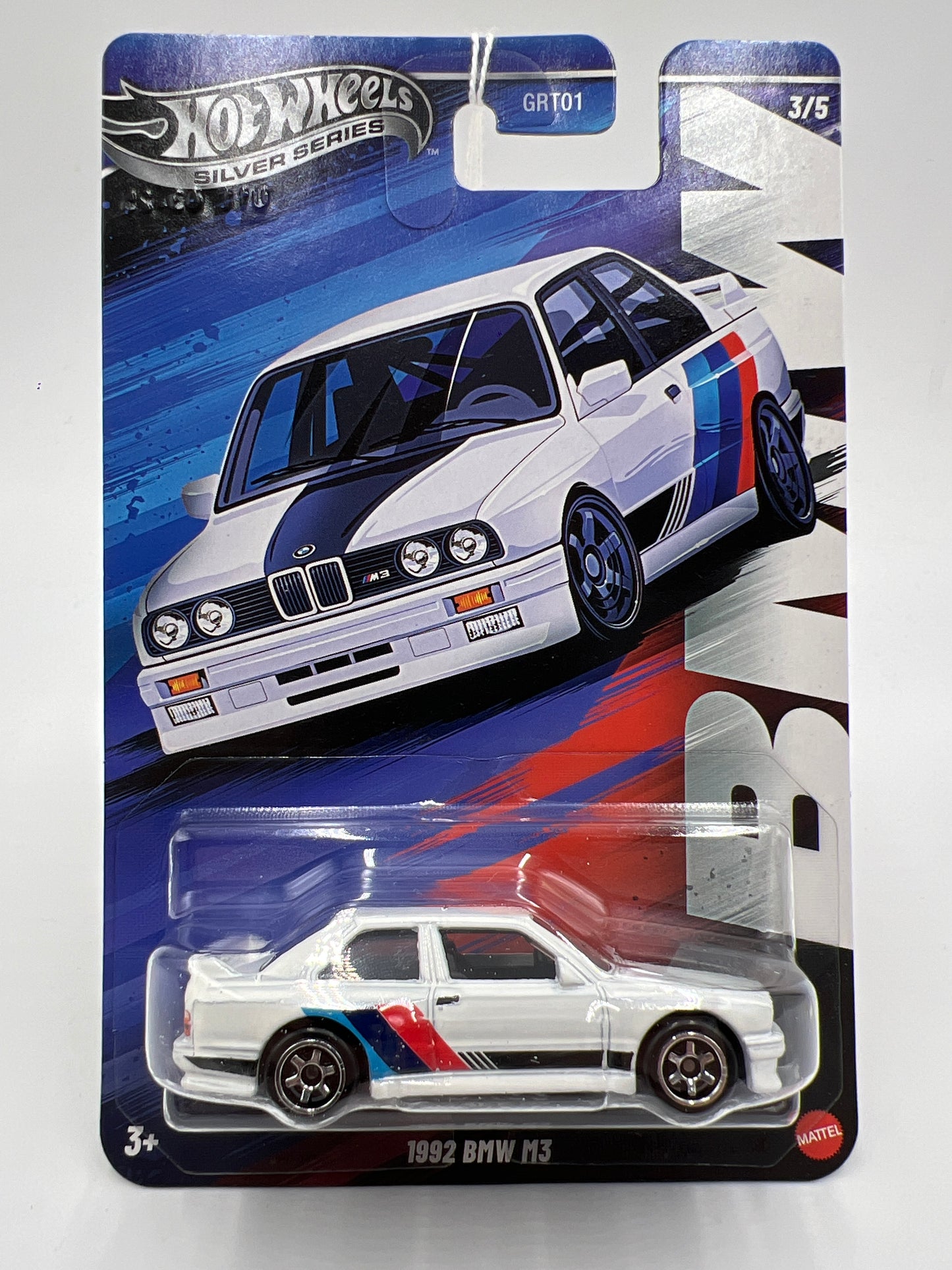 2025 Hot Wheels Silver Series BMW Set #3 1992 BMW M3 White 156K