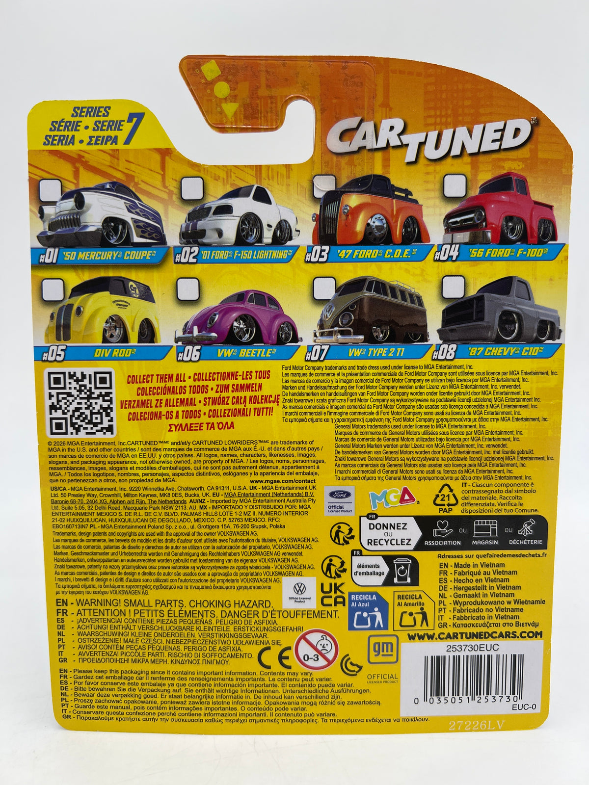 MGA Car Tuned Hobby Exclusive Series 7 #2 01 Ford F-150 Lightning White