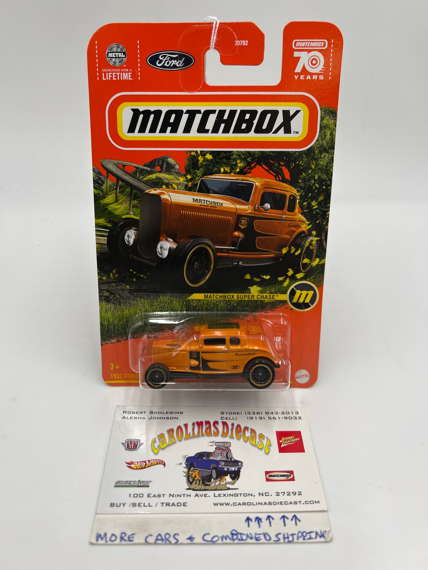 Matchbox Super Chase 1932 Ford Coupe Model B Orange