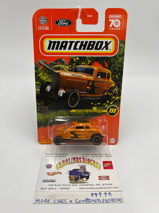 Matchbox Super Chase 1932 Ford Coupe Model B Orange
