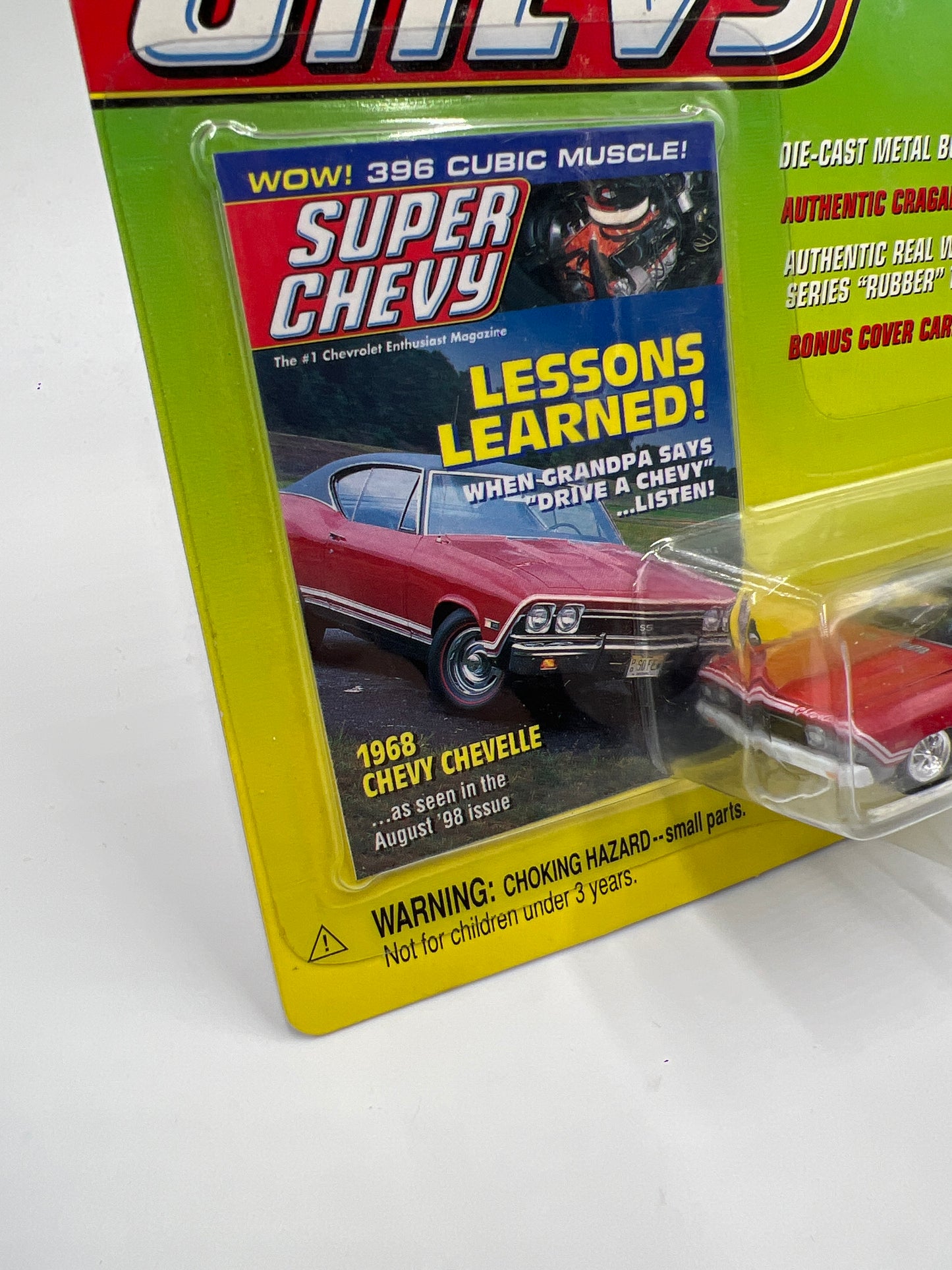 Johnny Lightning White Lightning Chase Super Chevy 1968 Chevy Chevelle Red