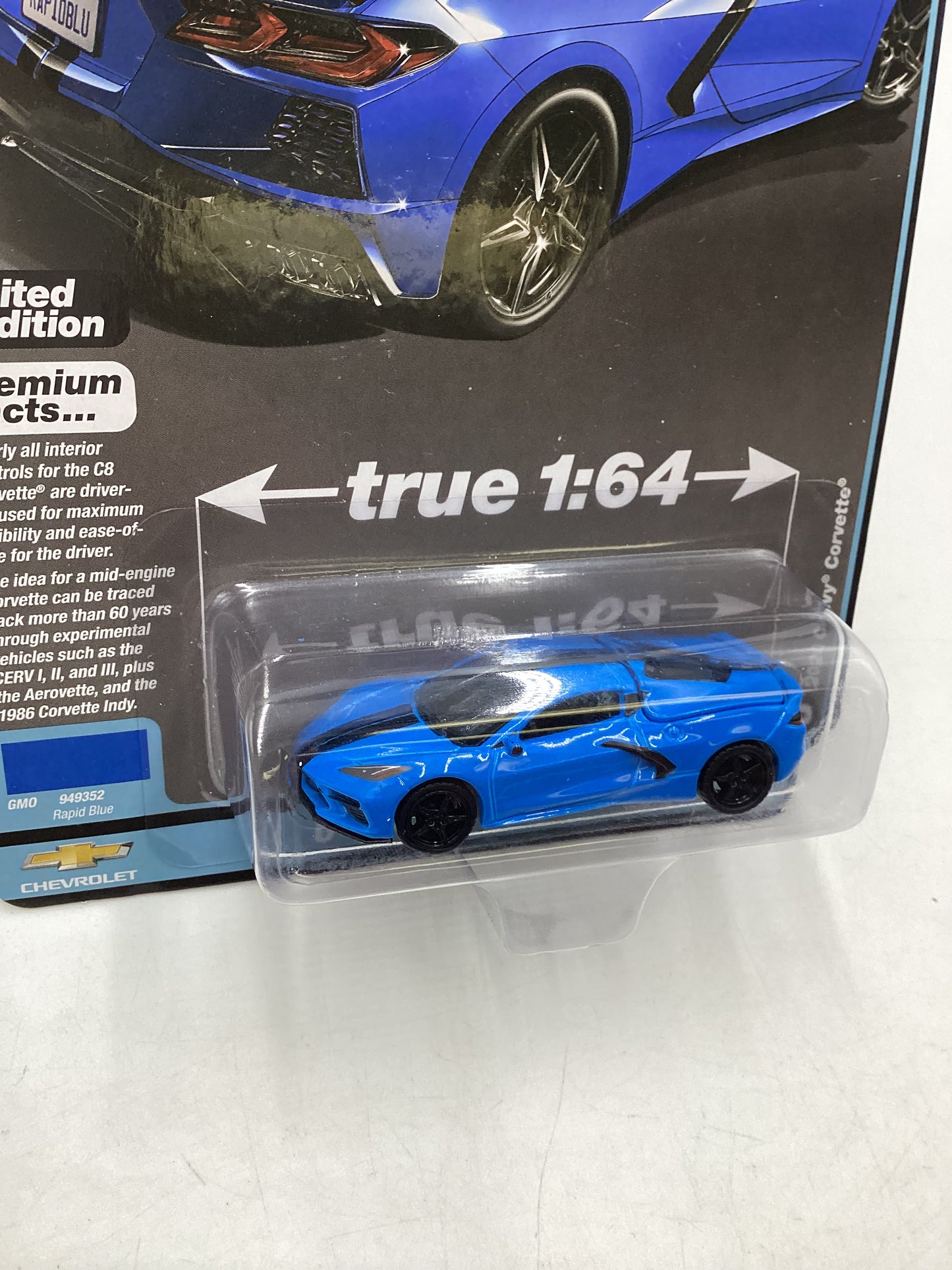 Auto World Sports Cars Version B #3 2020 Chevy Corvette Blue 182E