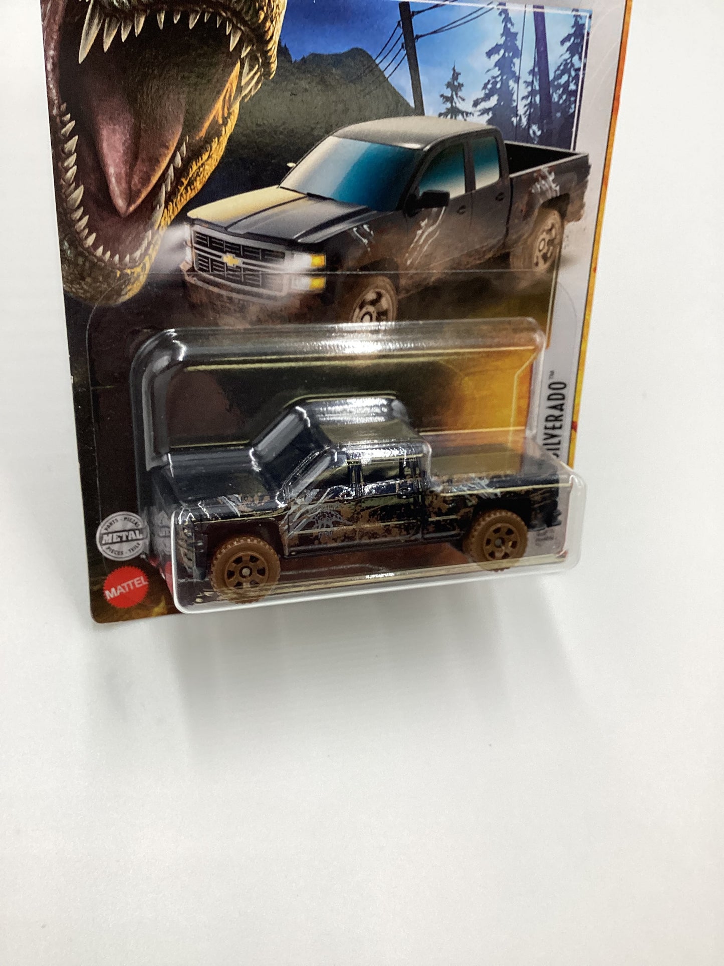 2022 Matchbox Jurassic World Dominion 15 Chevy Silverado Black 163C