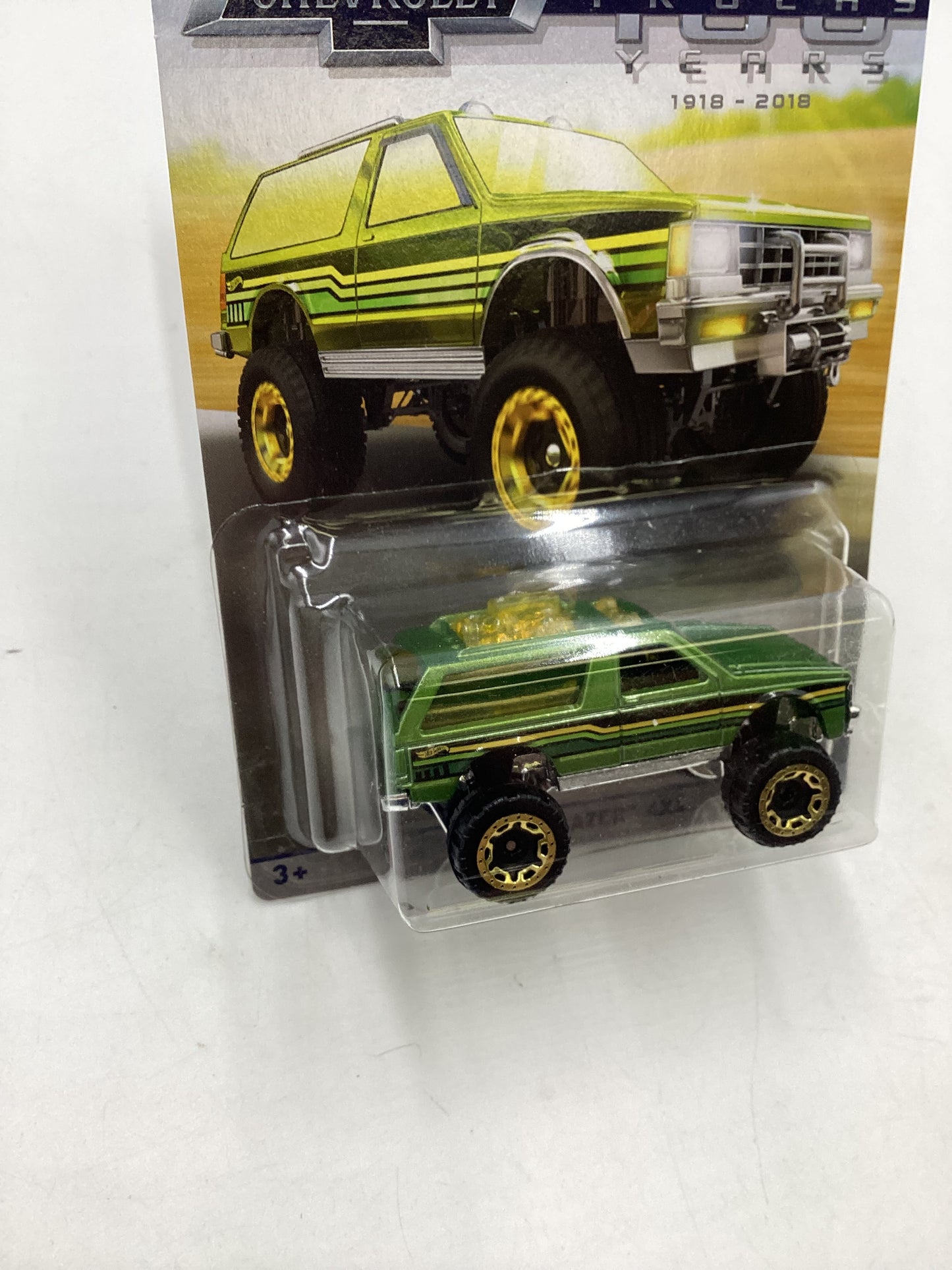 Hot Wheels Walmart 100 Years Chevy #5 Chevy Blazer 4x4 Green 160A