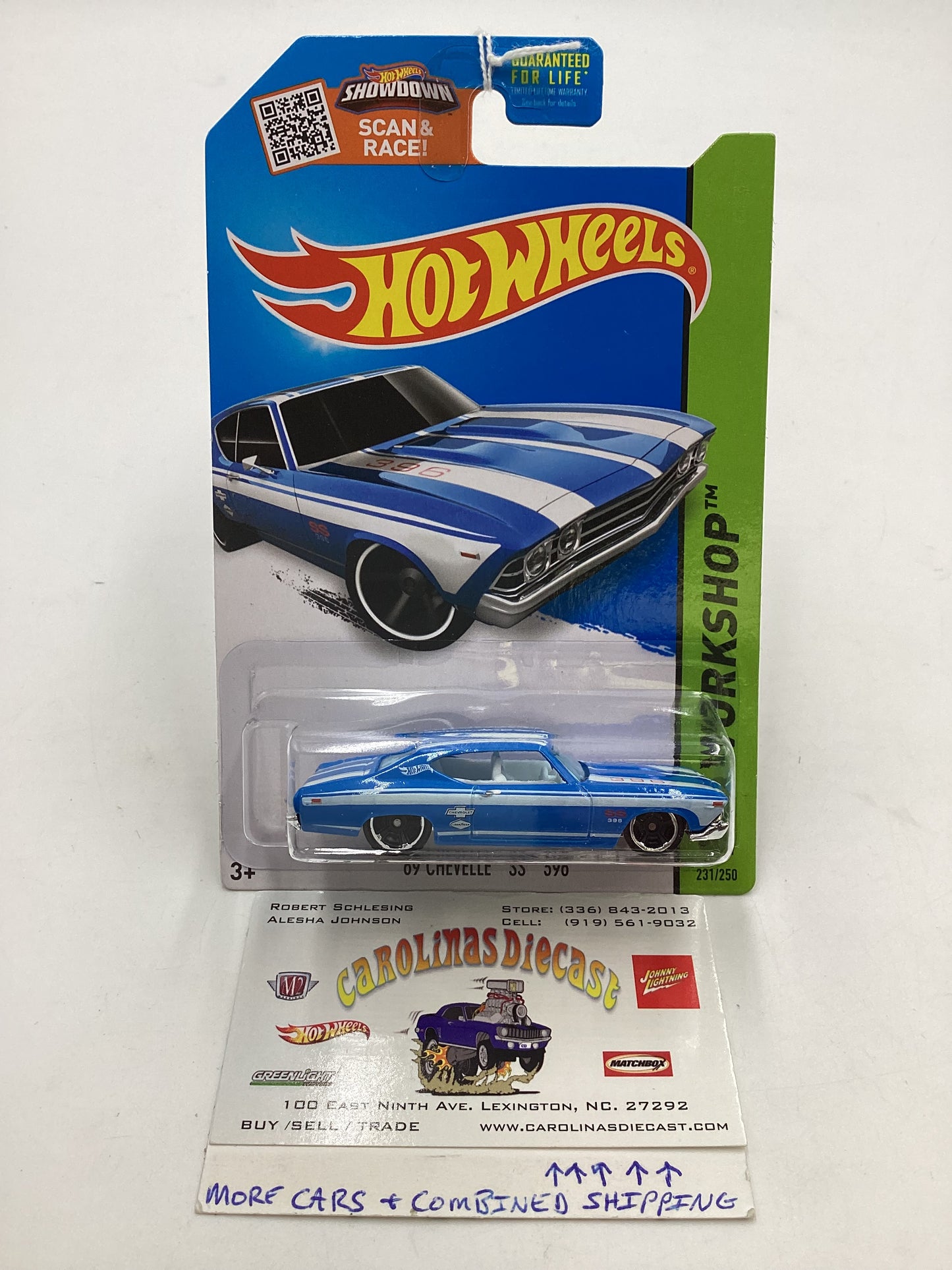 2015 Hot Wheels Kmart Exclusive #231 69 Chevelle SS 396 Blue 161D