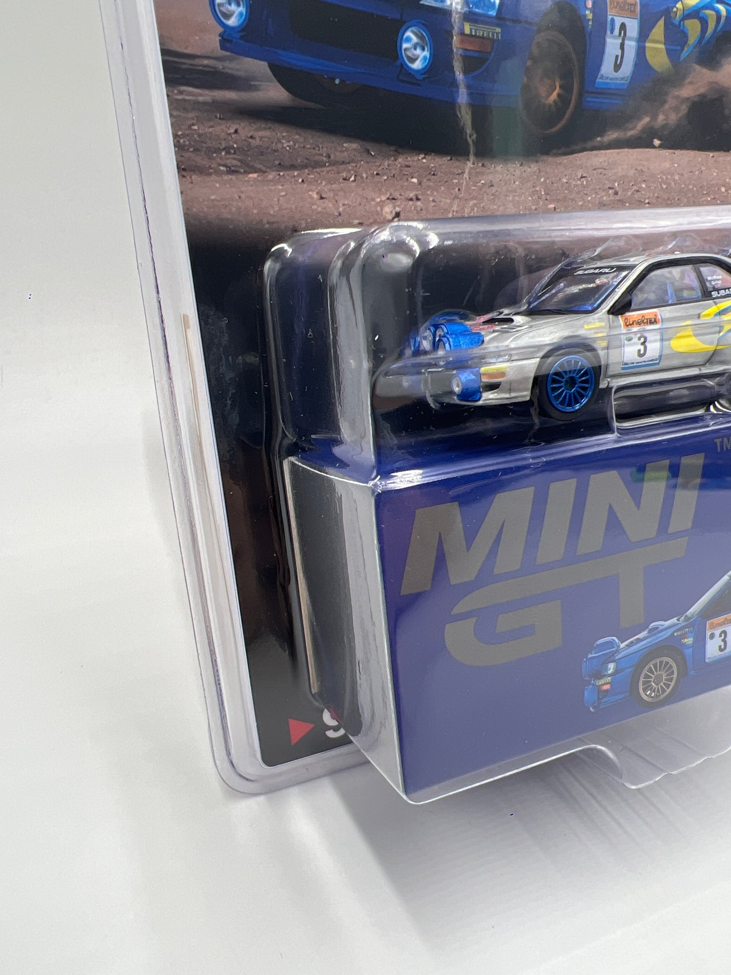 Mini GT #975 CHASE Subaru Impreza WRC98 #3 1998 Rally Monte-Carlo 3rd Place Blue