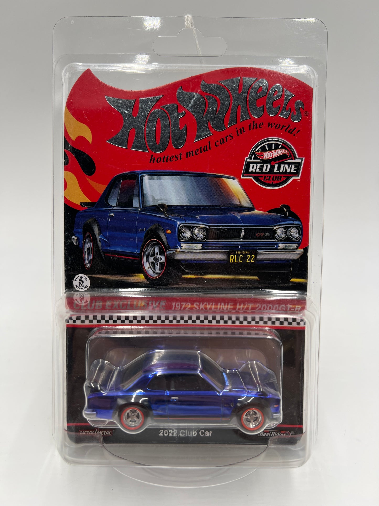 2022 Hot Wheels RLC Club Exclusive 1972 Nissan Skyline H/T 2000GT-R Blue W/Protector