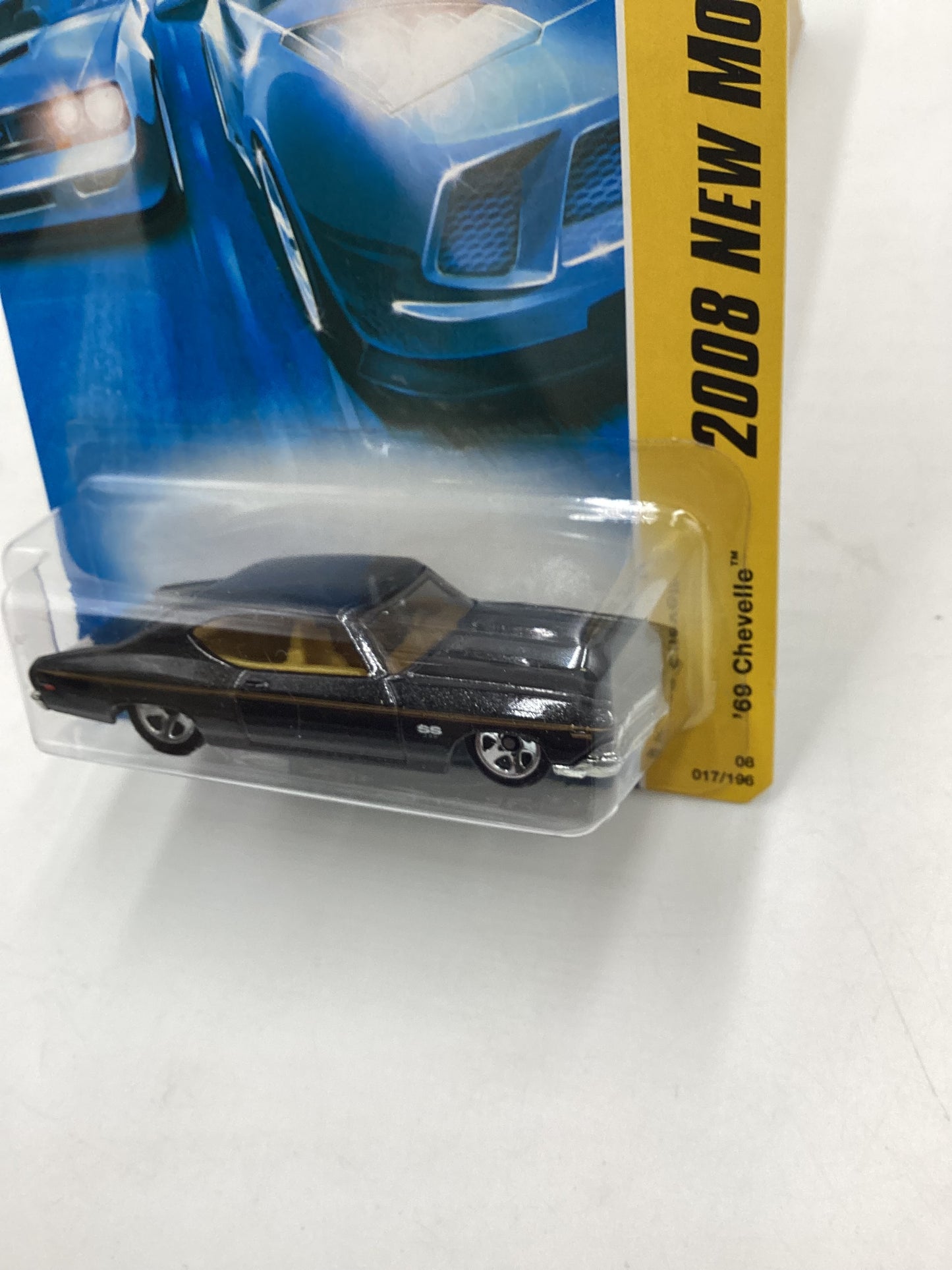 2008 Hot Wheels New Models #17 69 Chevelle Black 12E