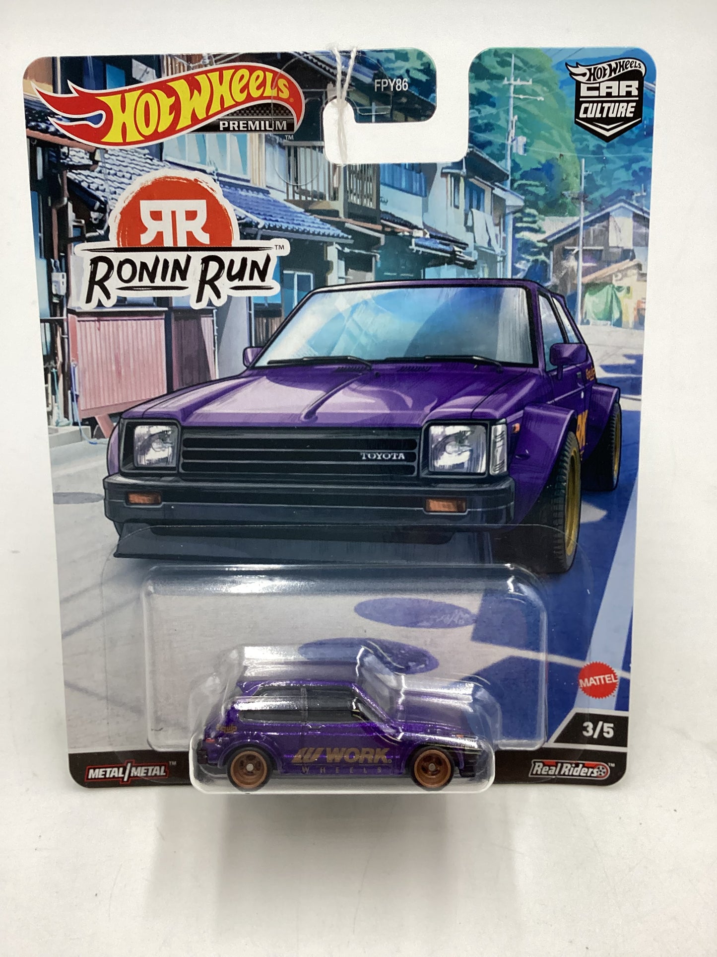 Hot wheels Ronin Run 3/5 81 Toyota Starlet KP61 254B