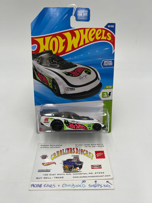 2025 Hot Wheels H Case HW EV #60 Supercharged White 115E