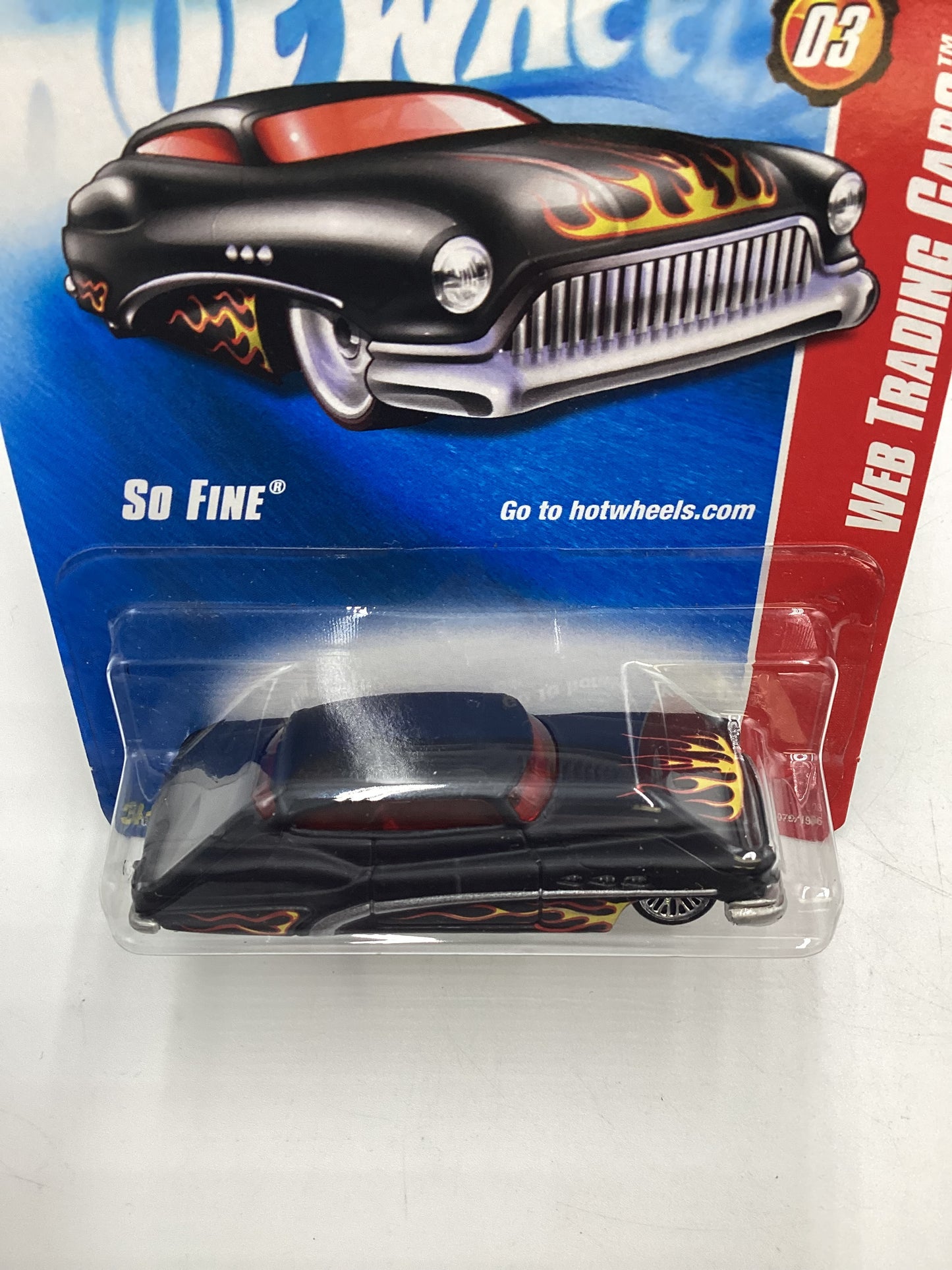 2008 Hot Wheels Web Trading Cars #79 So Fine Matte Black EE3