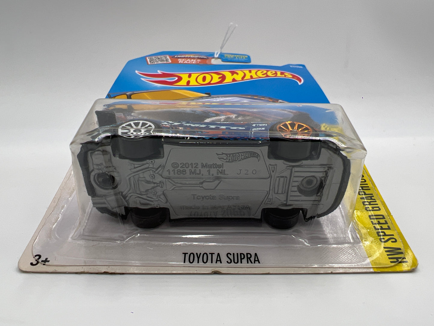 2016 Hot Wheels #177 Toyota Supra Black Nitto 94D
