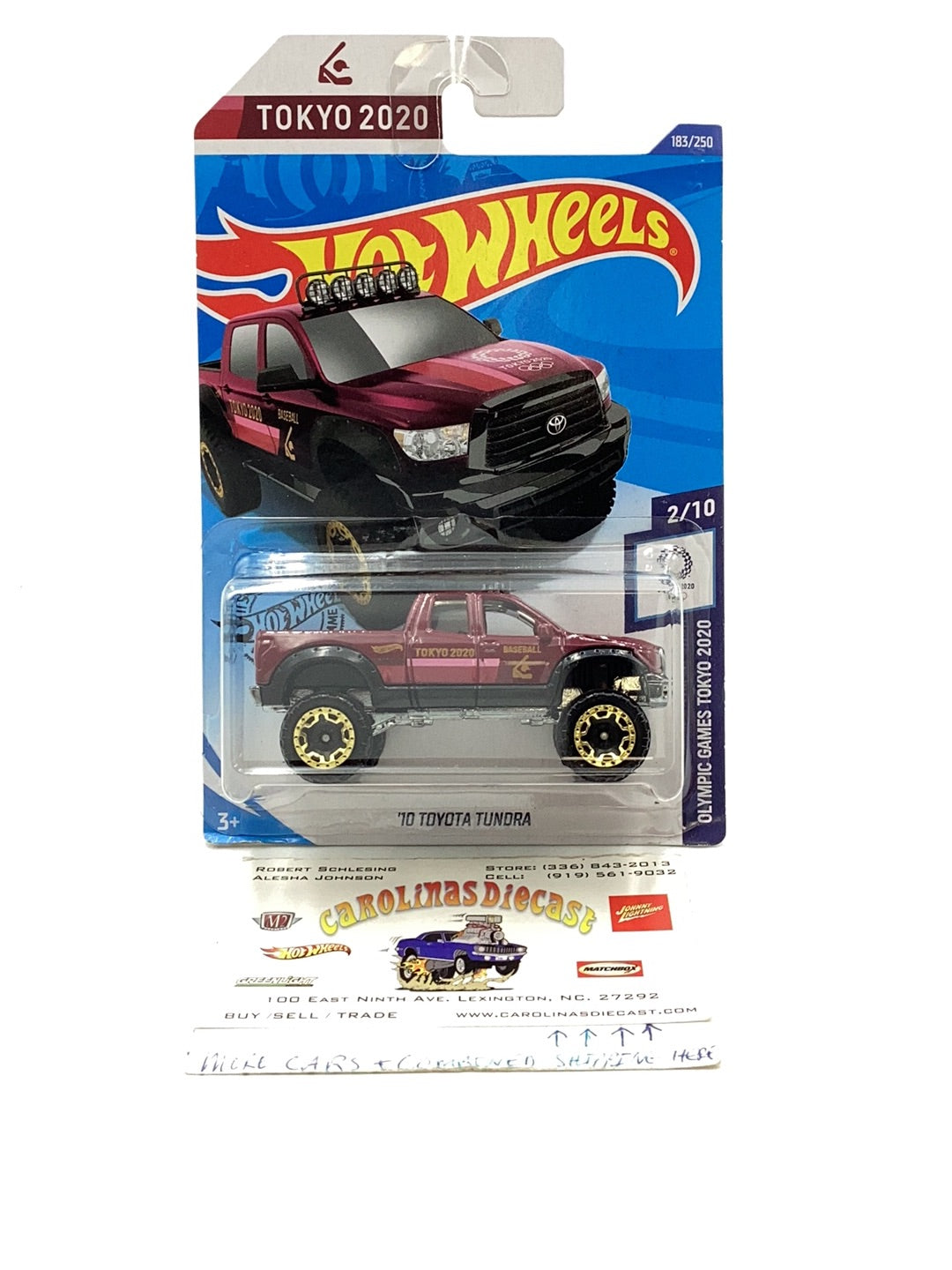 2020 hot wheels #183 10 Toyota Tundra Tokyo 2020 93D