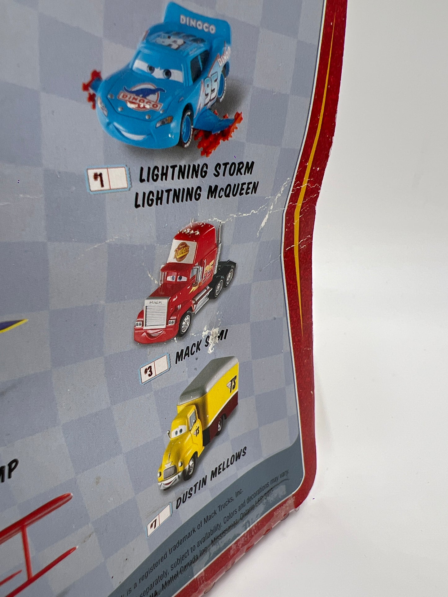 Disney Pixar The World Of Cars Race O Rama #6 Mega Size Barney Stormin 139H