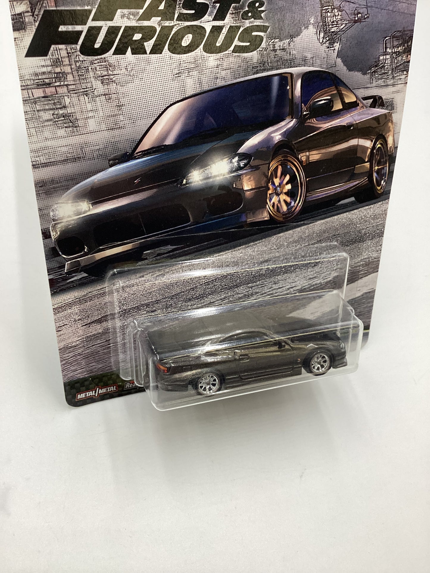 Hot wheels Fast and furious Fast Tuners #2 Nissan Silvia S15 Gray with protector