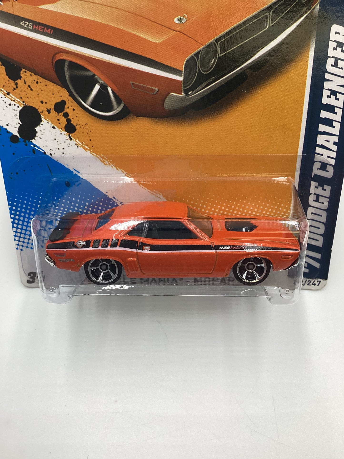 2012 Hot Wheels Muscle Mania Mopar #82 71 Dodge Challenger Orange 55E
