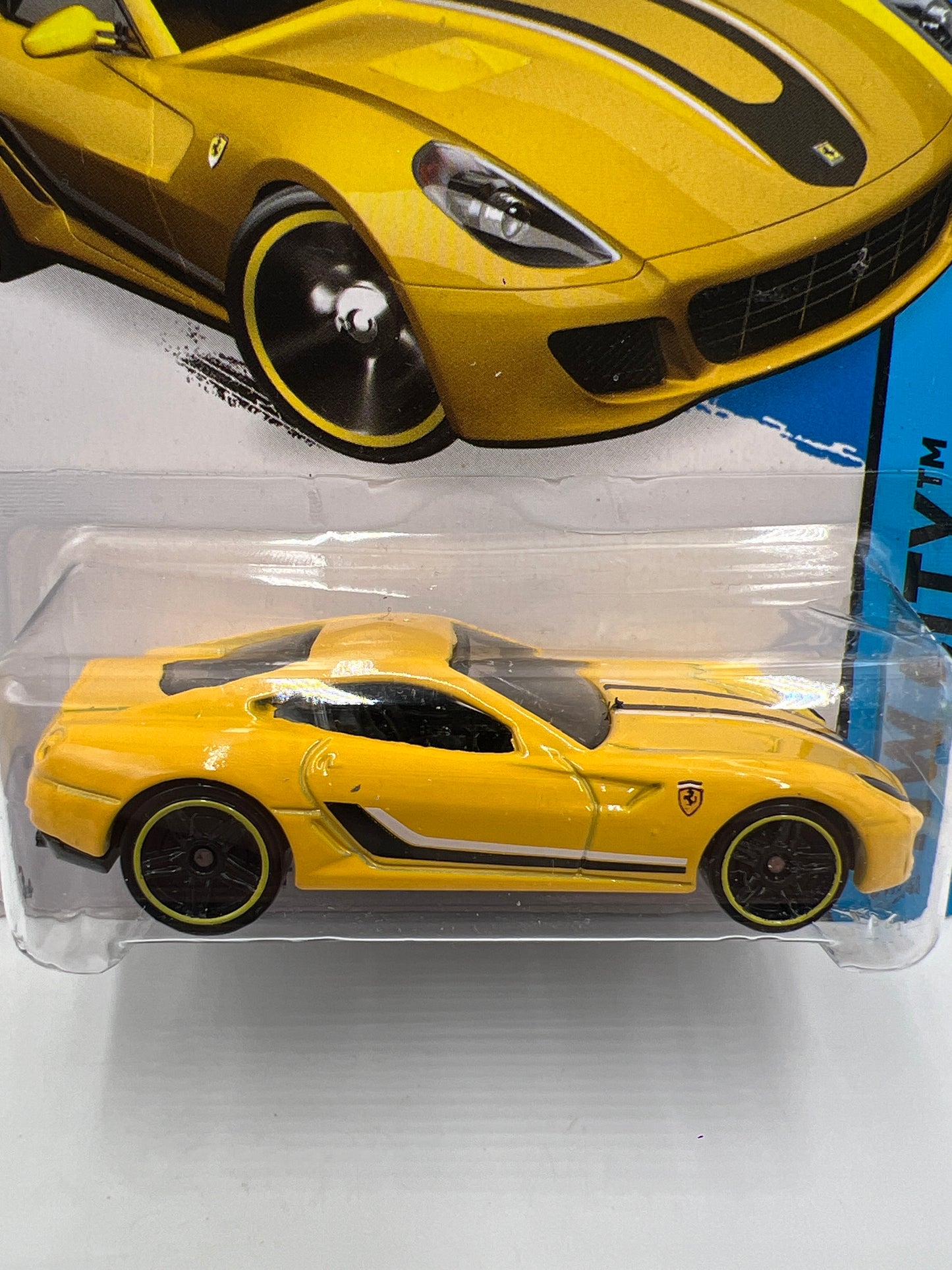 2015 Hot Wheels City #21 Ferrari 599 GTB Fiorano Yellow