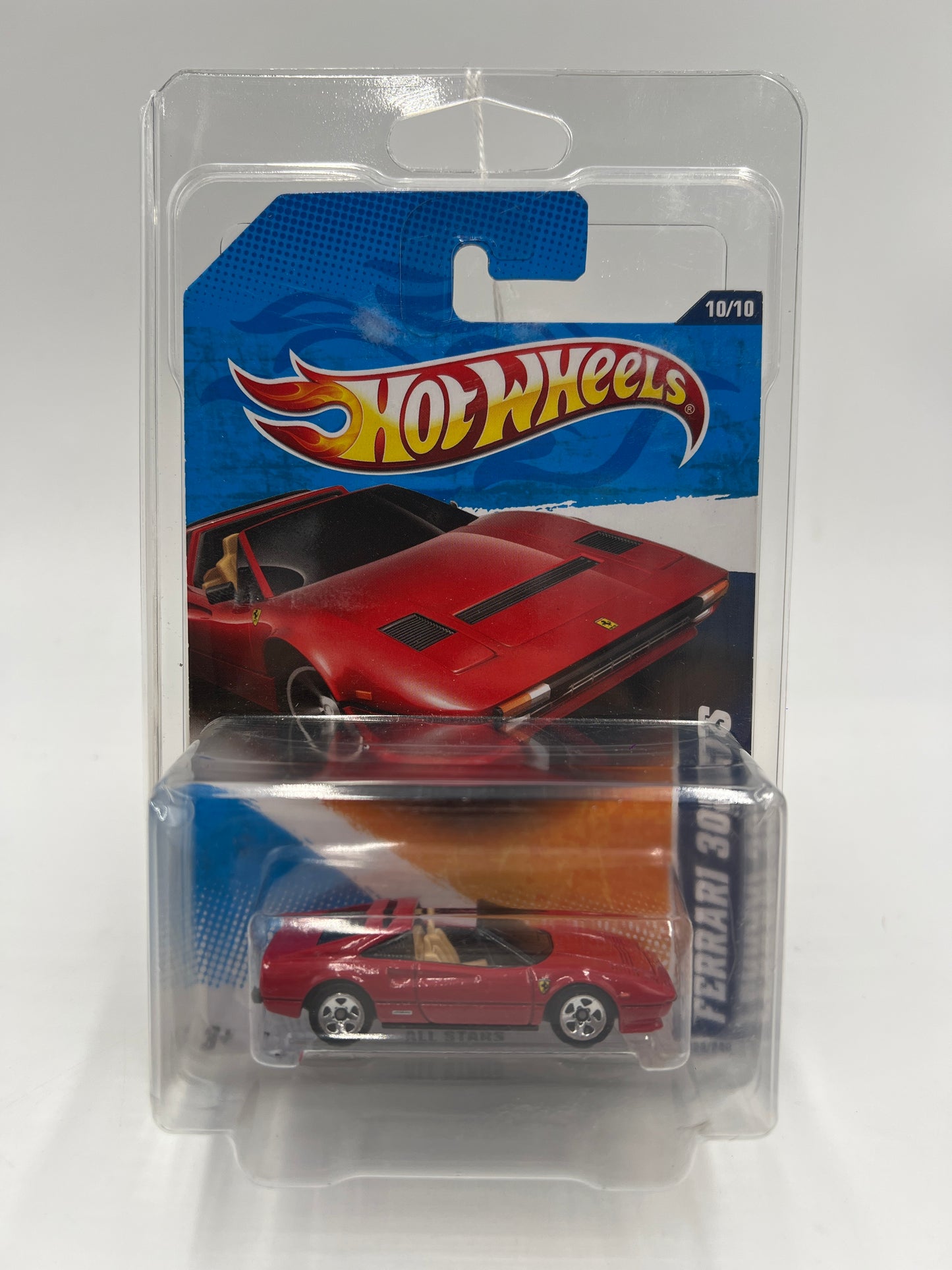 2011 Hot Wheels All Stars #128 Ferrari 308 GTS Red W/Protector