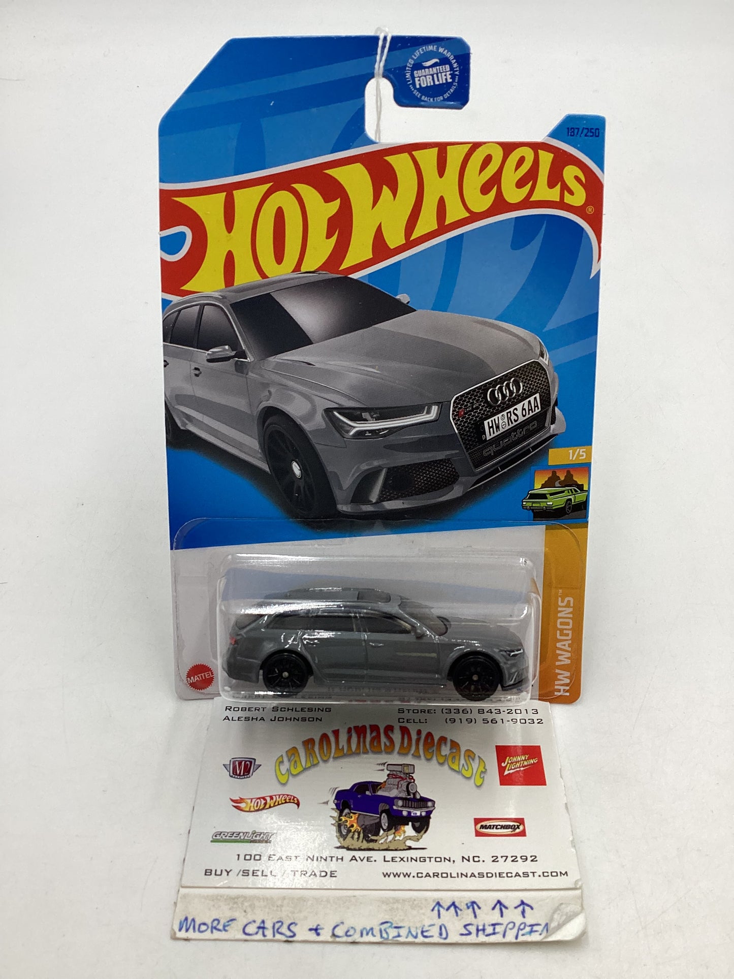 2023 Hot wheels Dollar General Exclusive #187 17 Audi RS 6 Avant Gray