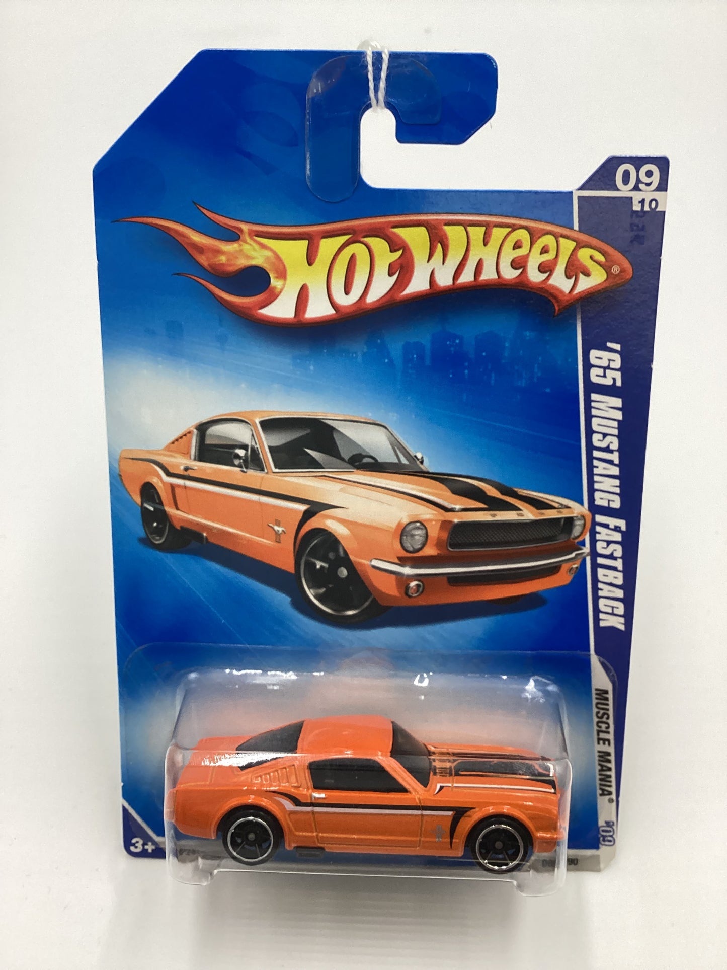 2009 Hot Wheels #085 65 Ford Mustang Fastback Orange Kmart Exclusive 240C