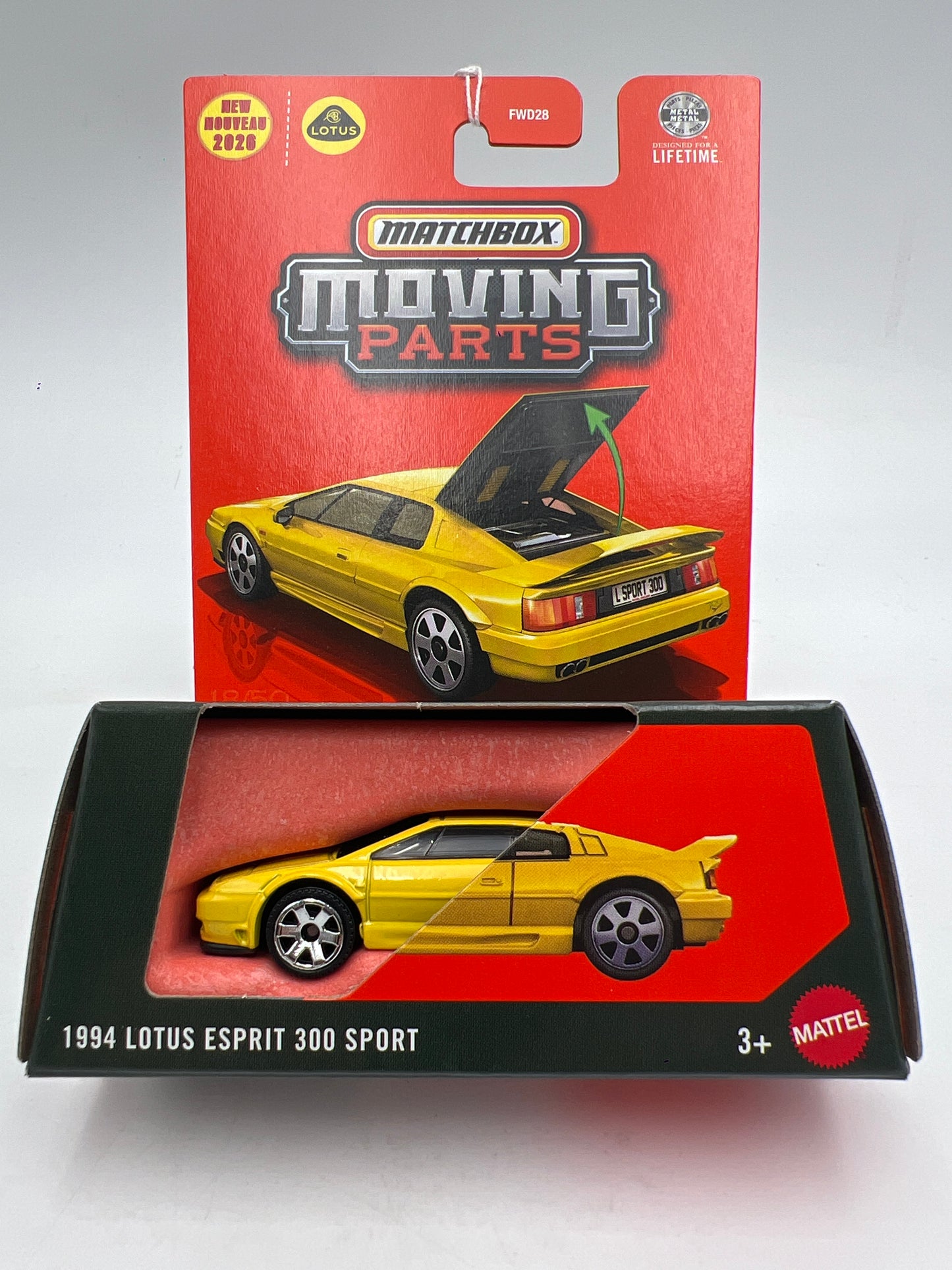 2026 Matchbox Moving Parts #18 1994 Lotus Espirit 300 Sport Yellow