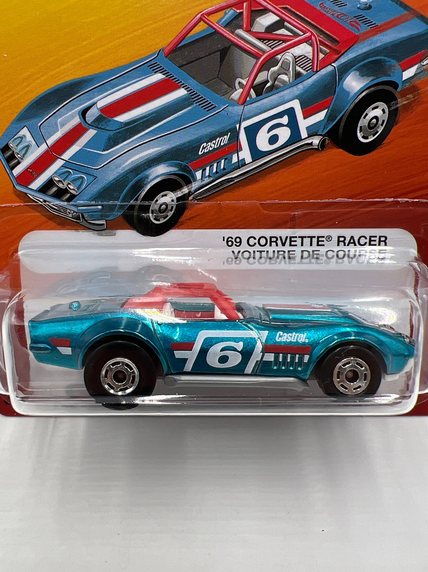 Hot Wheels Target Exclusive The Hot Ones #2 69 Corvette Racer Blue