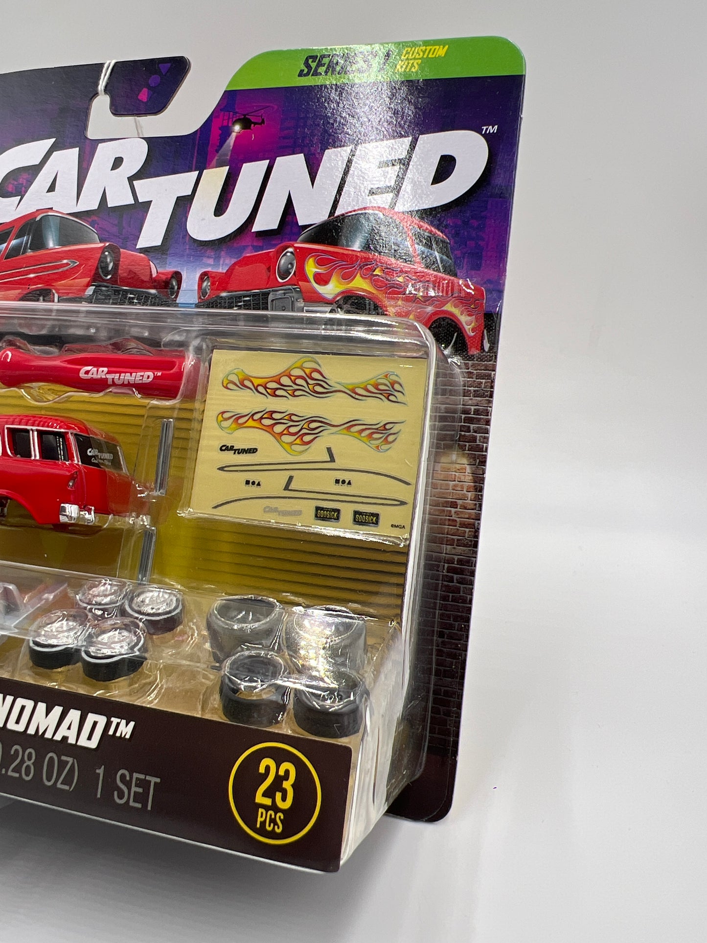 2025 Car Tuned Series 1 Custom Shop Castworks 56 Chevy Nomad Red 181i