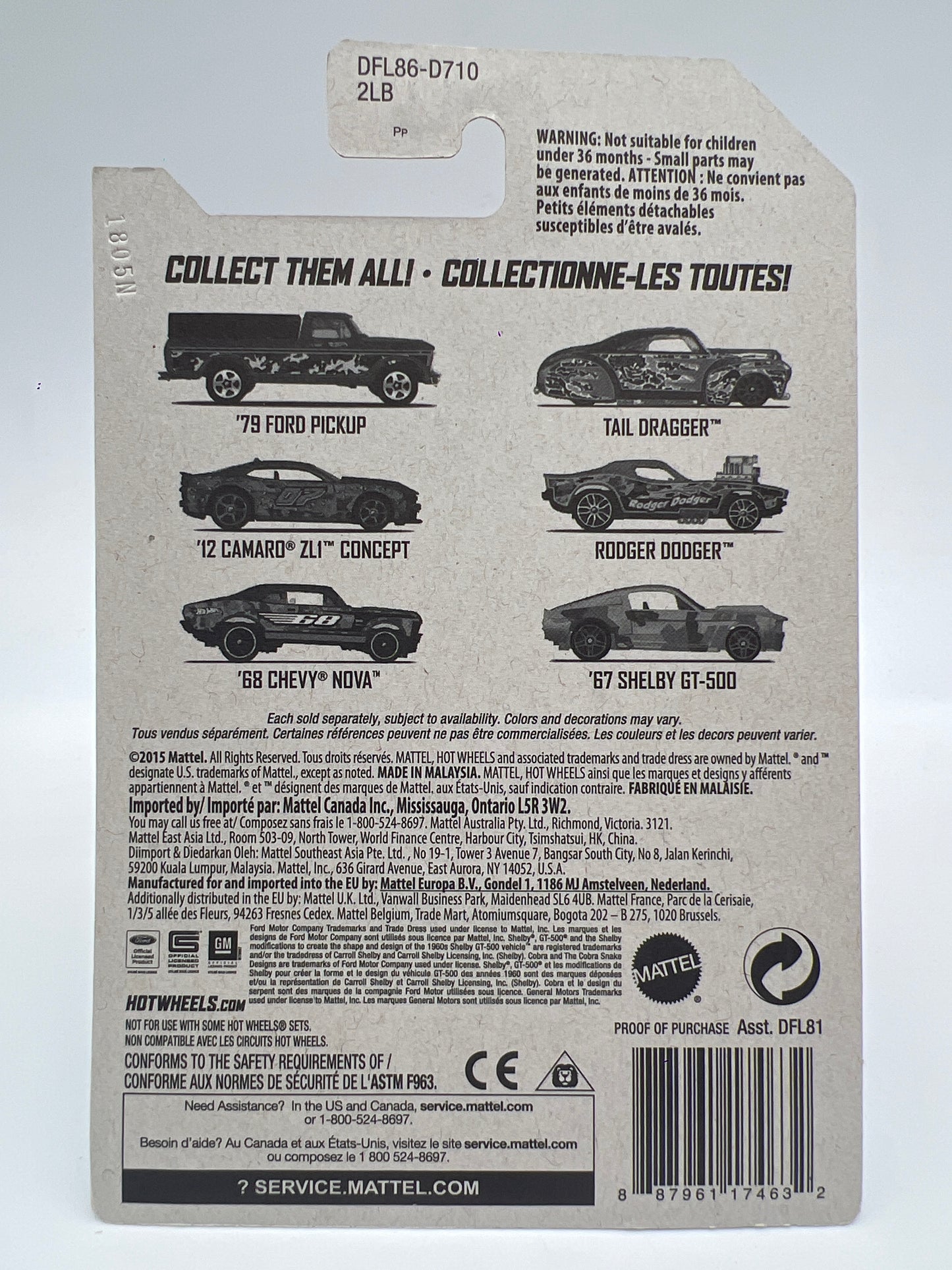 Hot Wheels Camouflage Series #5 Tail Dragger Blue 161C