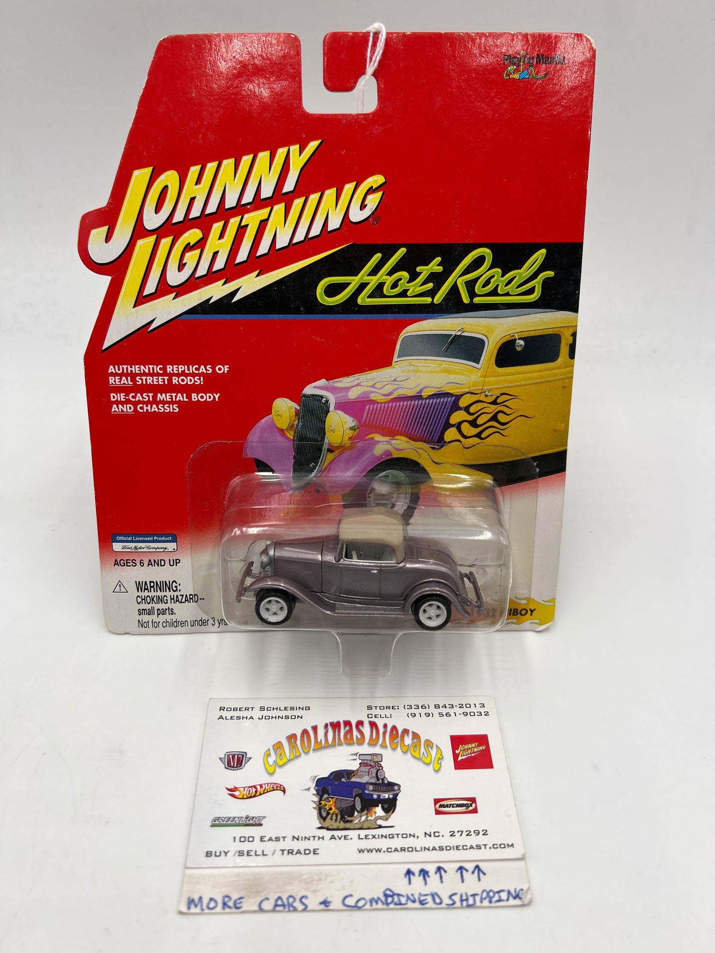 Johnny Lightning White Lightning Chase Hot Rods 1932 Hiboy Light Purple