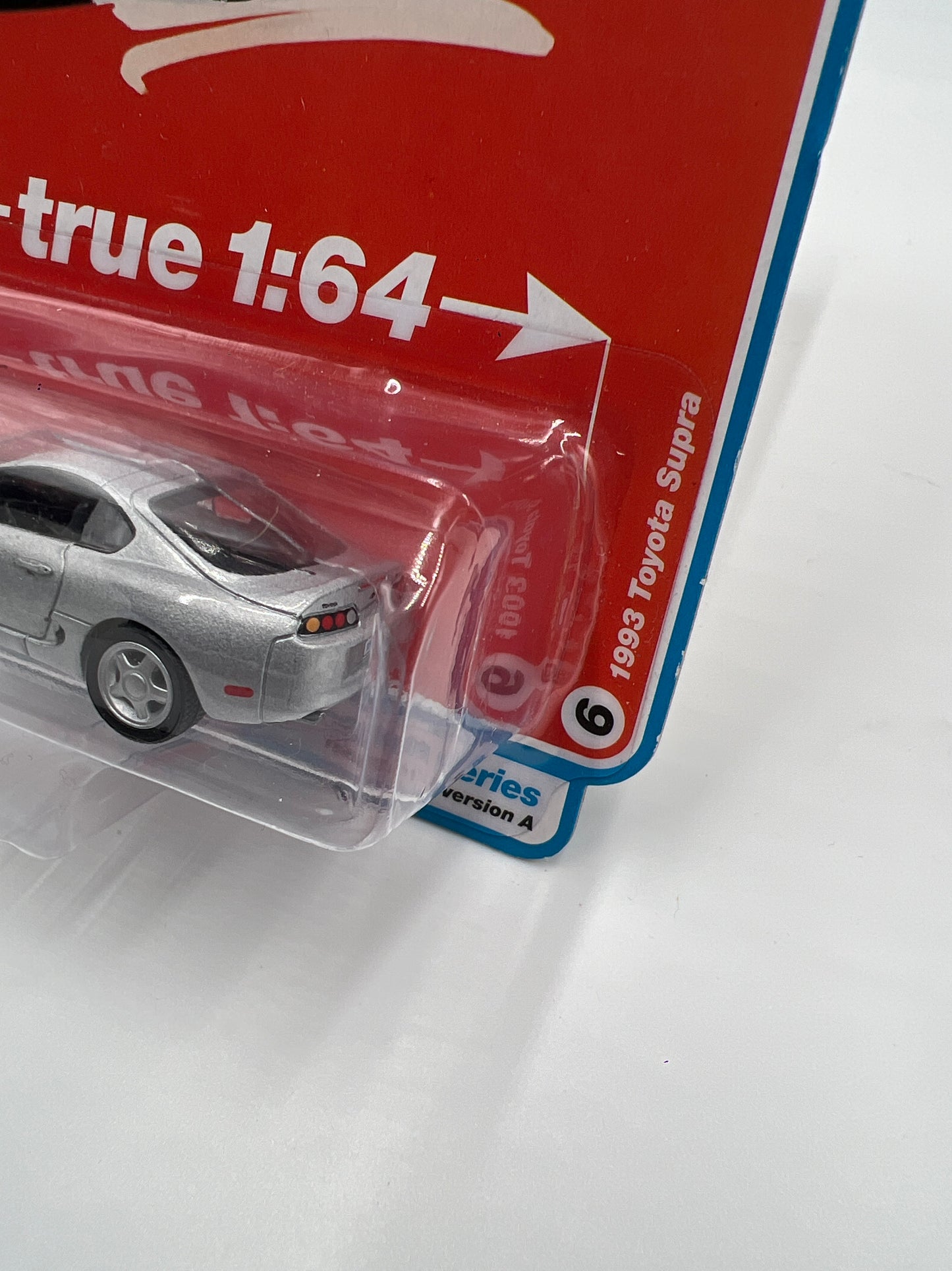 Auto World Modern Muscle Release 1 Version A 1993 Toyota Supra Alpine Silver 232E