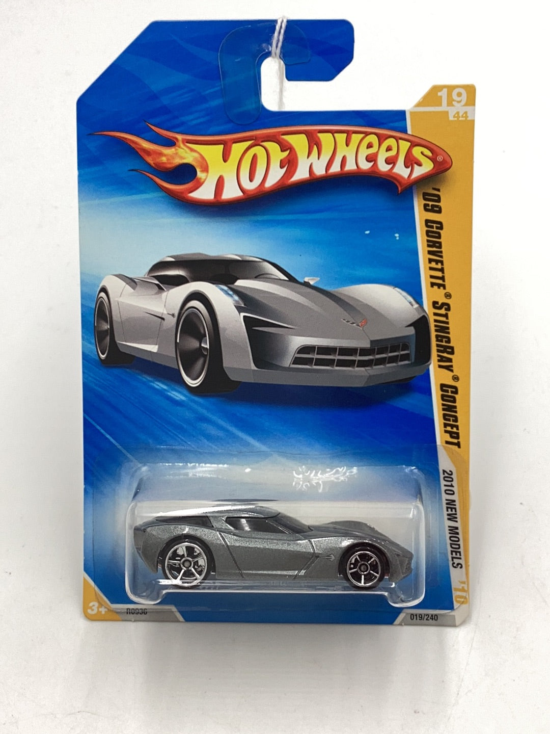 2010 Hot Wheels #19 09 Corvette stingray concept Dark Charcoal 17C