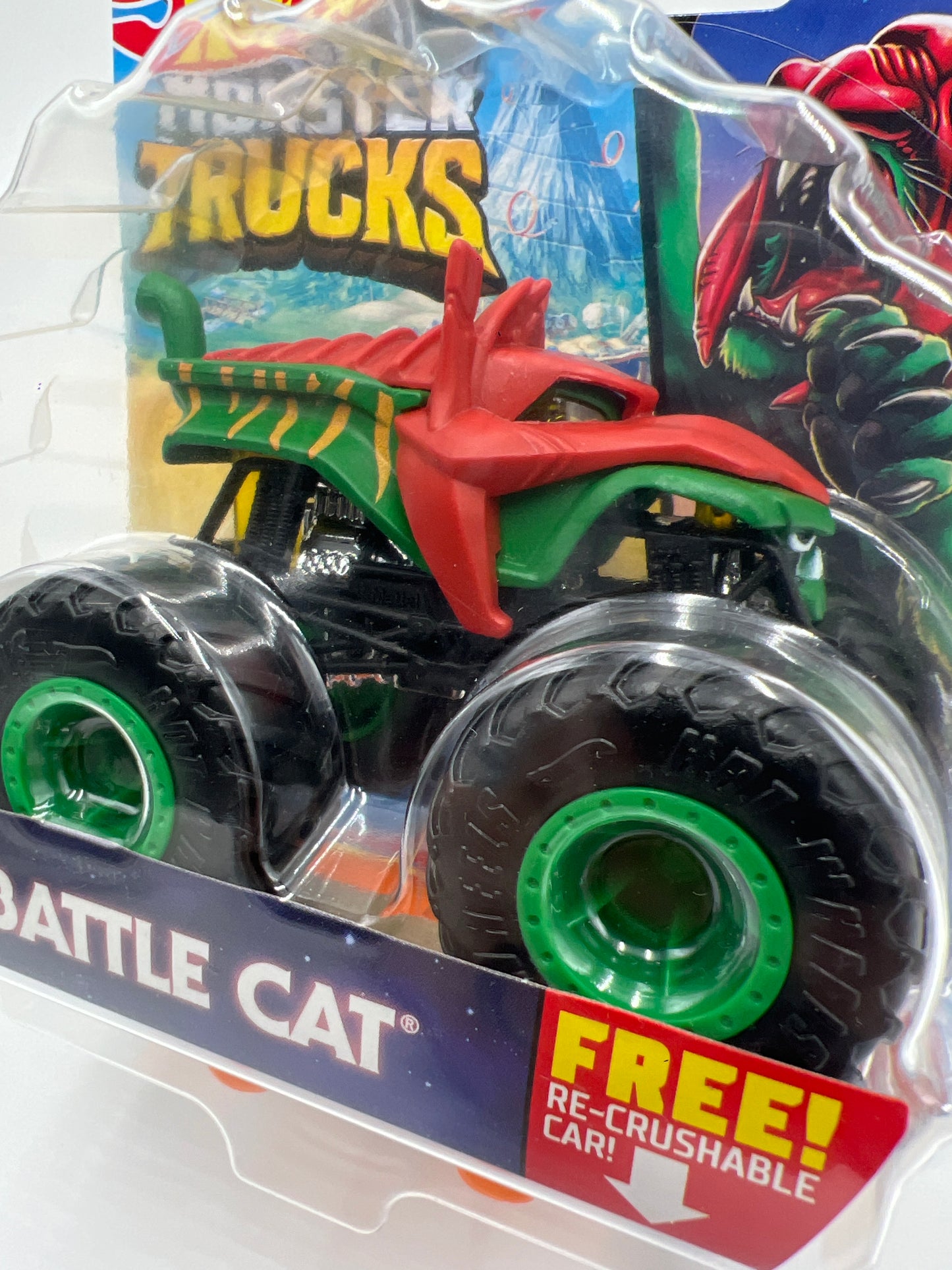 2021 Hot Wheels Monster Trucks Masters of the Universe #38 Battle Cat 133A