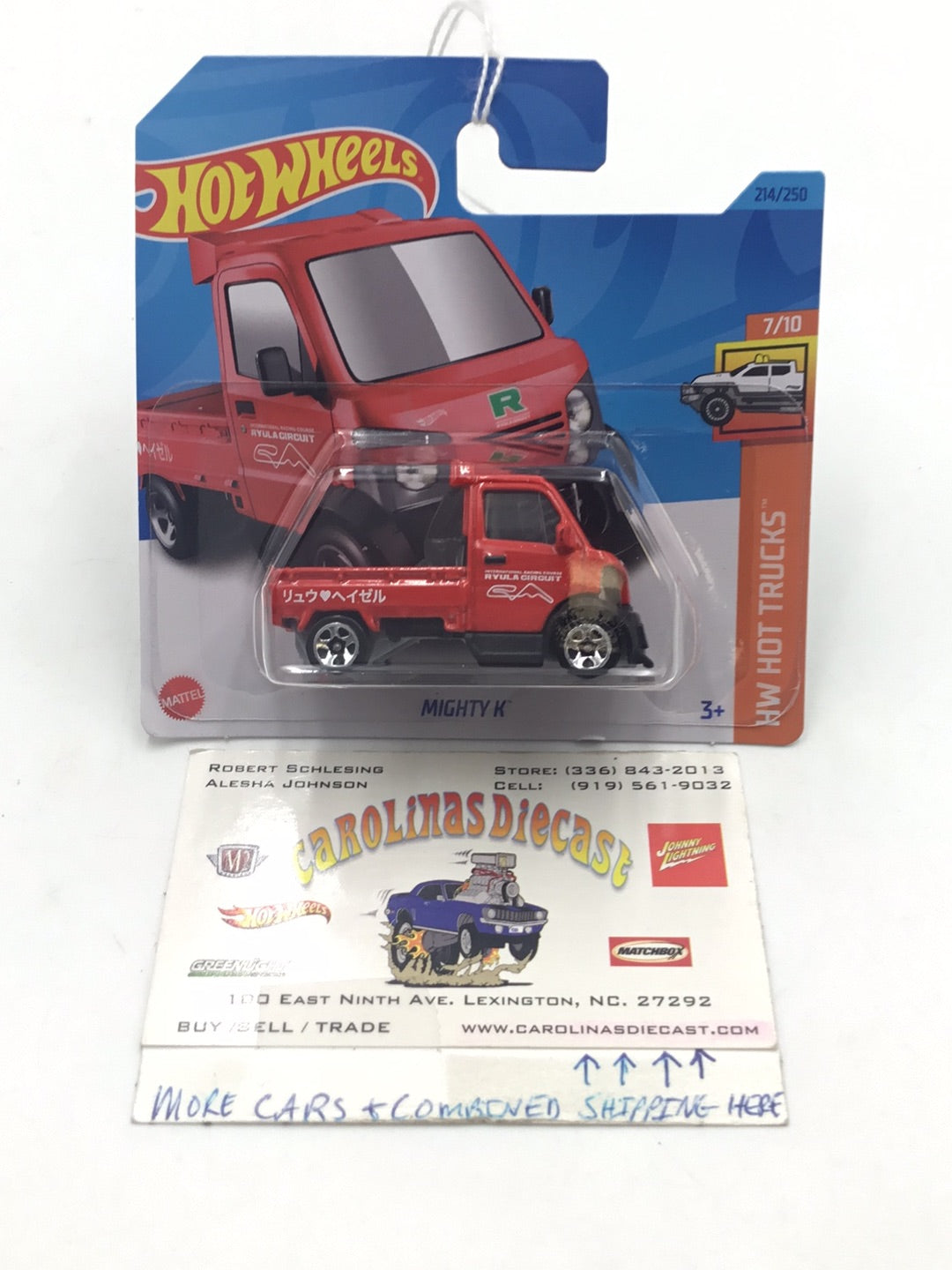 2023 hot wheels Short Card #214 Mighty K S7