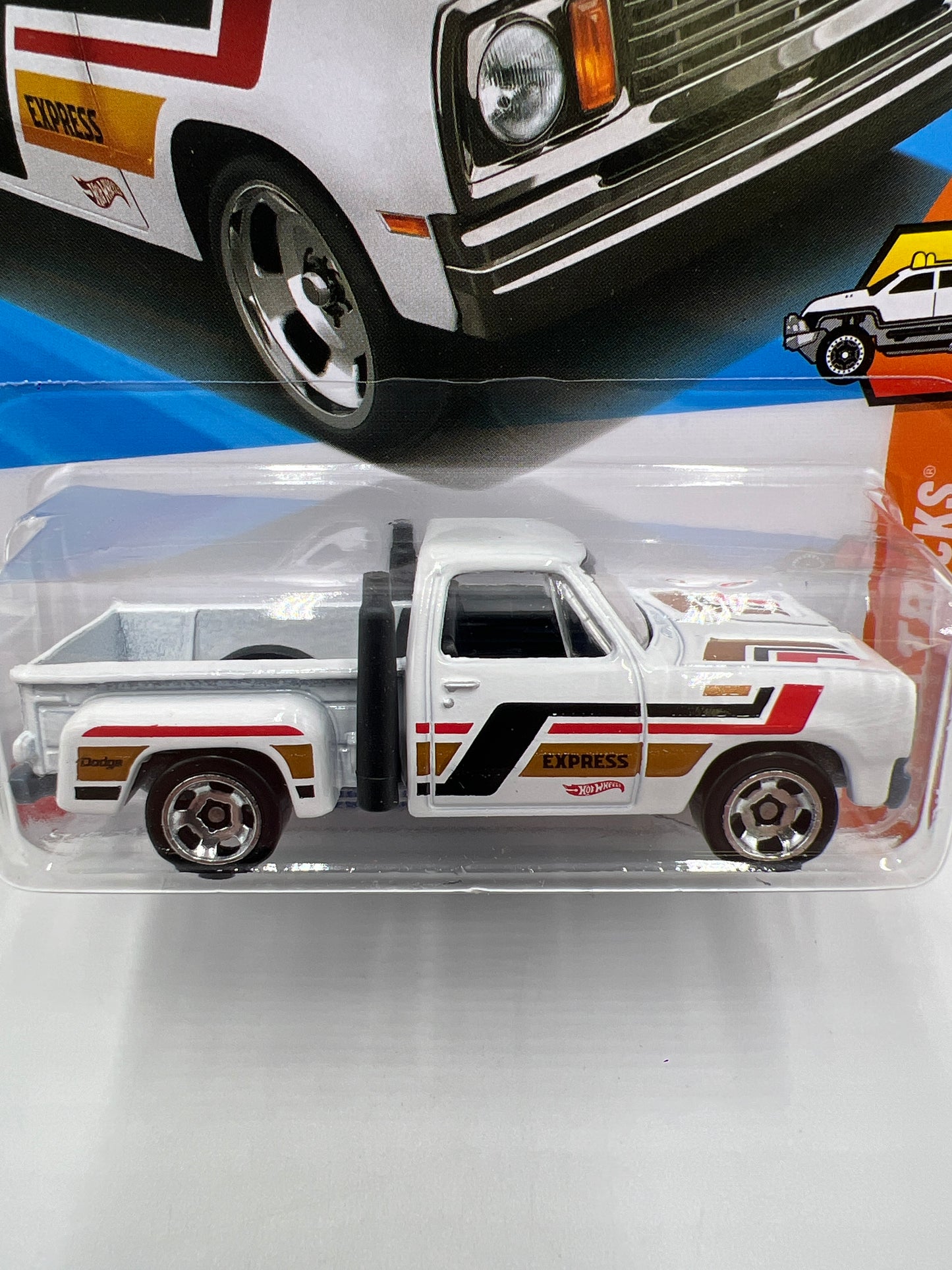 2025 Hot Wheels H Case HW Hot Trucks #173 1978 Dodge Lil Red Express Truck White 40B