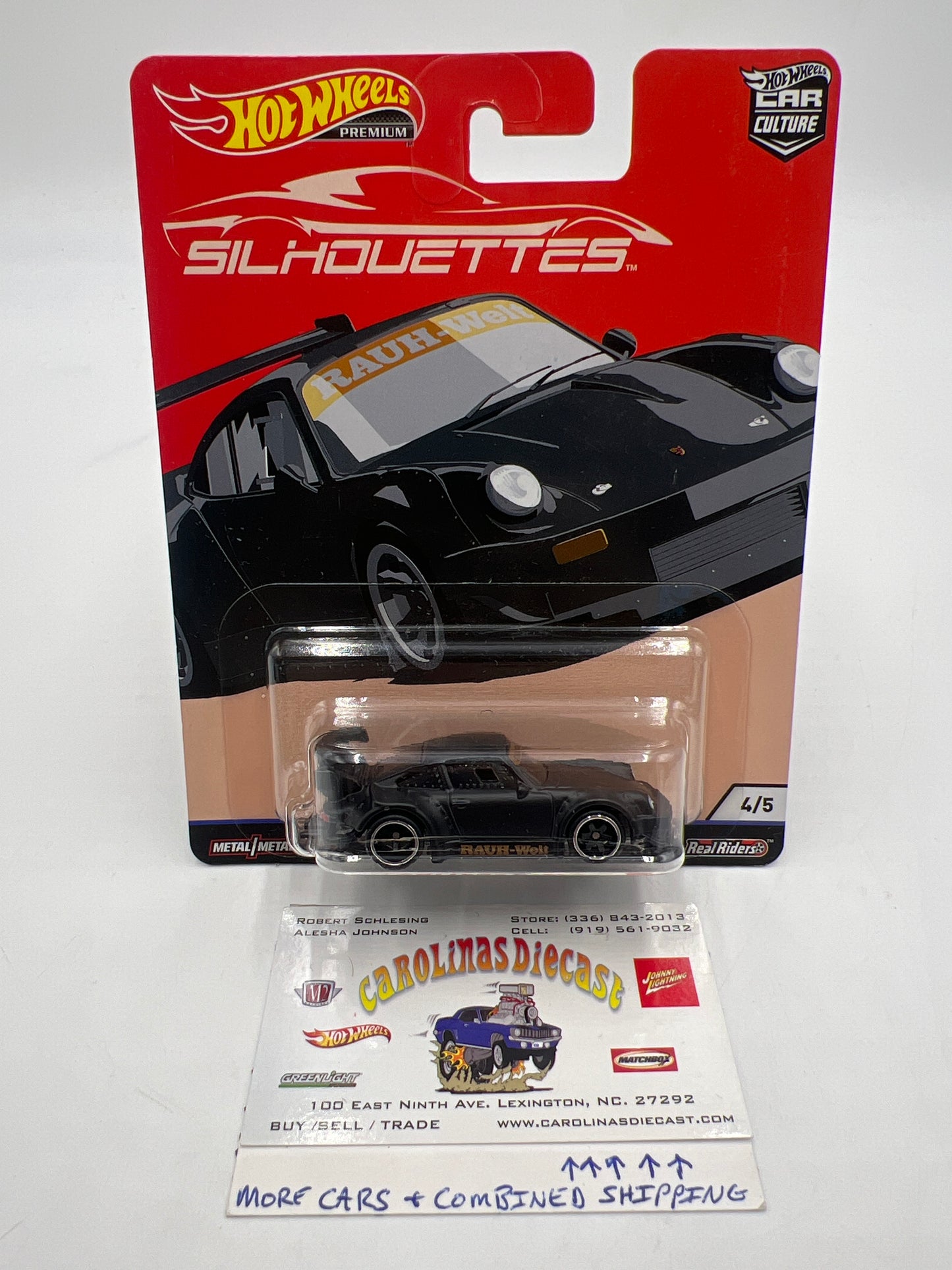 Hot Wheels Car Culture Silhouettes 4/5 RWB Porsche 930 W/ Protector