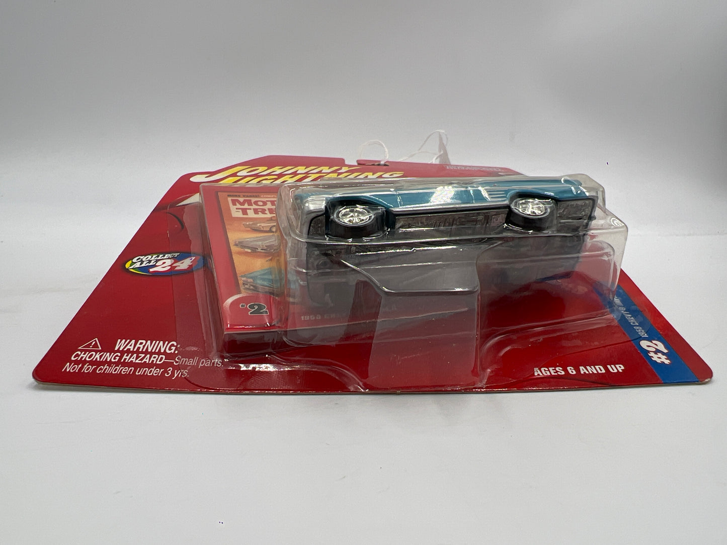 Johnny Lightning Motor Trend #2 1958 Chevy Impala Light Blue 221E