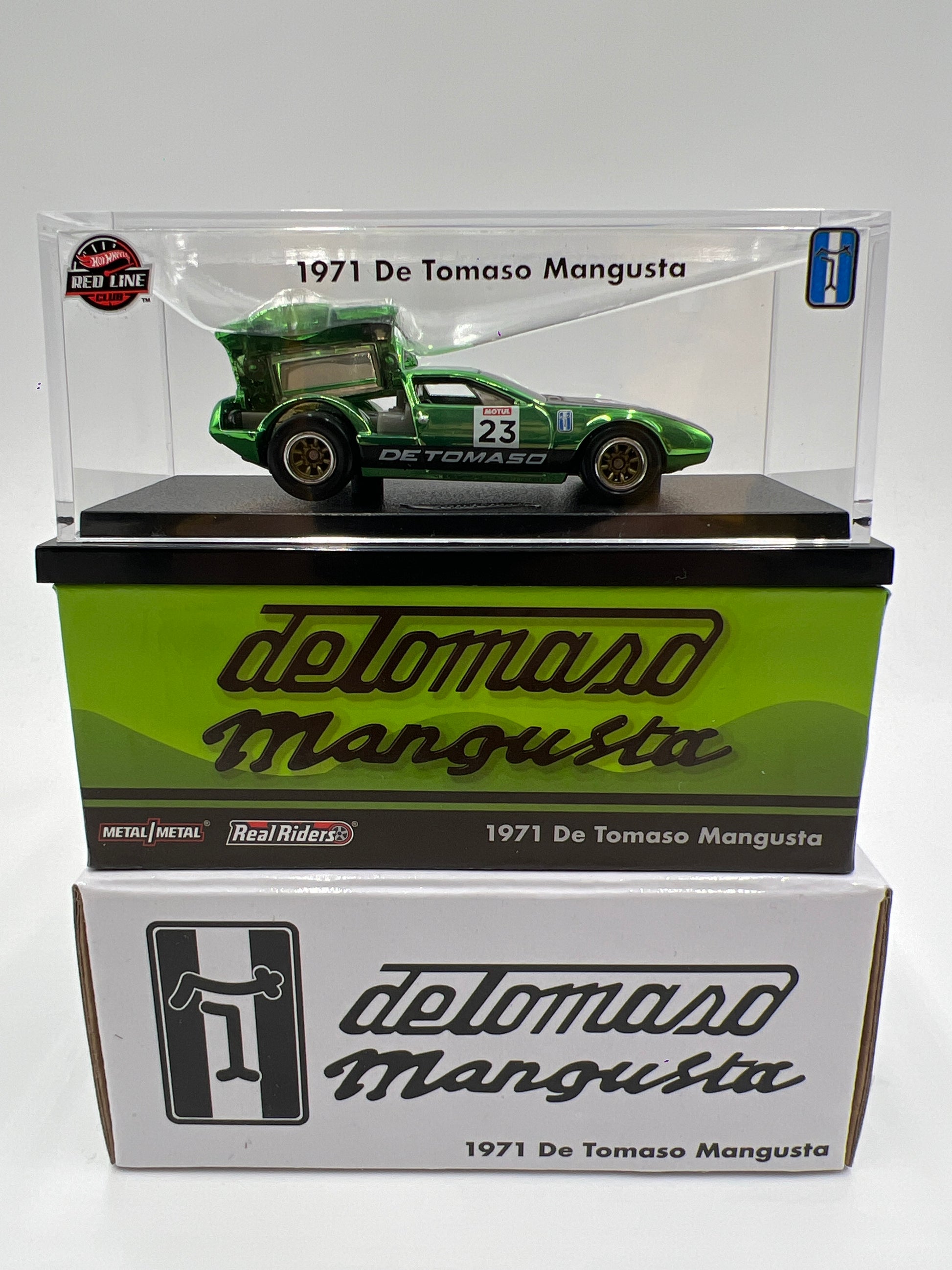 2023 Hot Wheels GREEN 1971 DE TOMASO MANGUSTA 2023 Hot Wheels GREEN 1971 DE TOMASO MANGUSTA