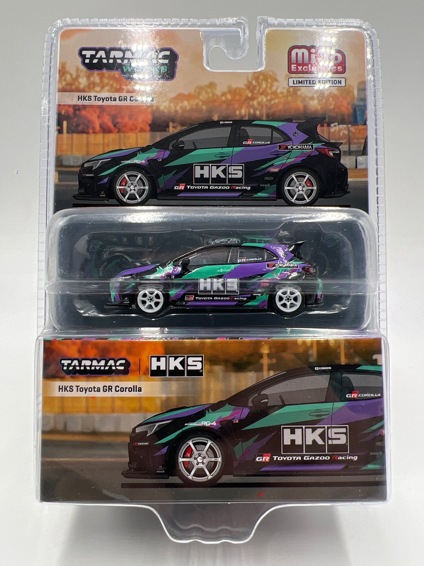 Tarmac Works Mijo Exclusives #66 HKS Toyota GR Corolla 238D