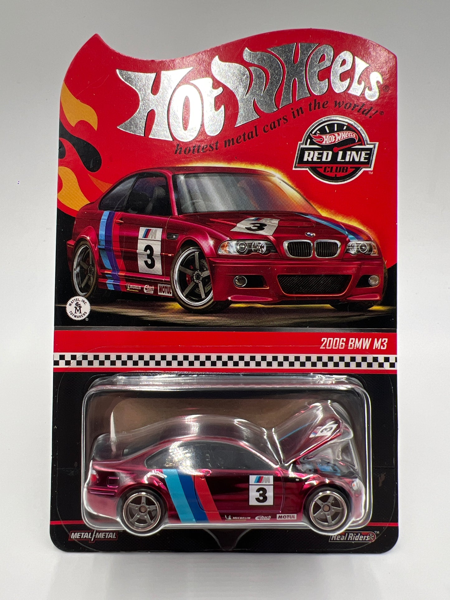 2025 Hot Wheels RLC Exclusive 2006 BMW M3 Red W/Protector